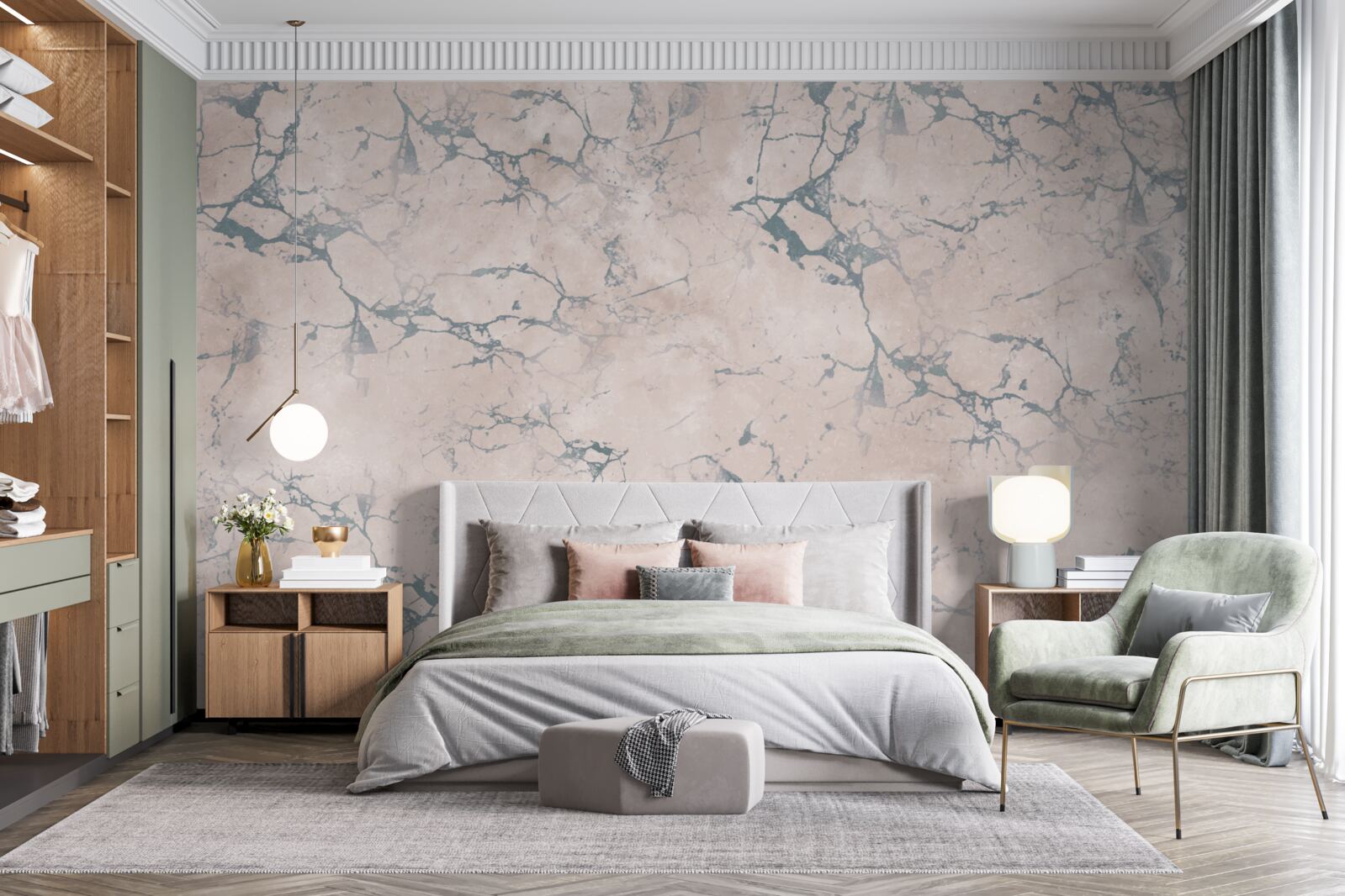 Fototapet textură ușoară marmorată