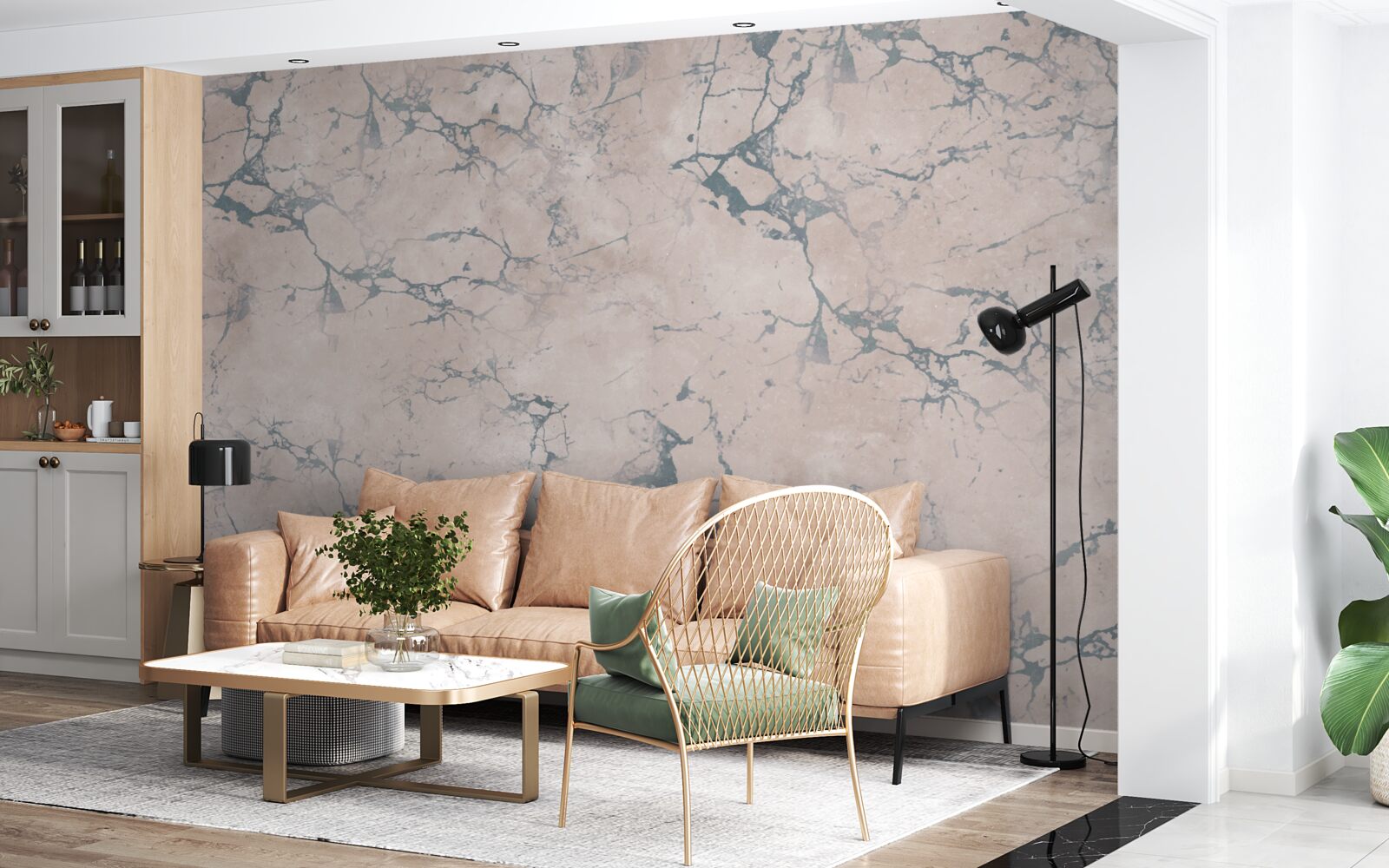 Fototapet textură ușoară marmorată