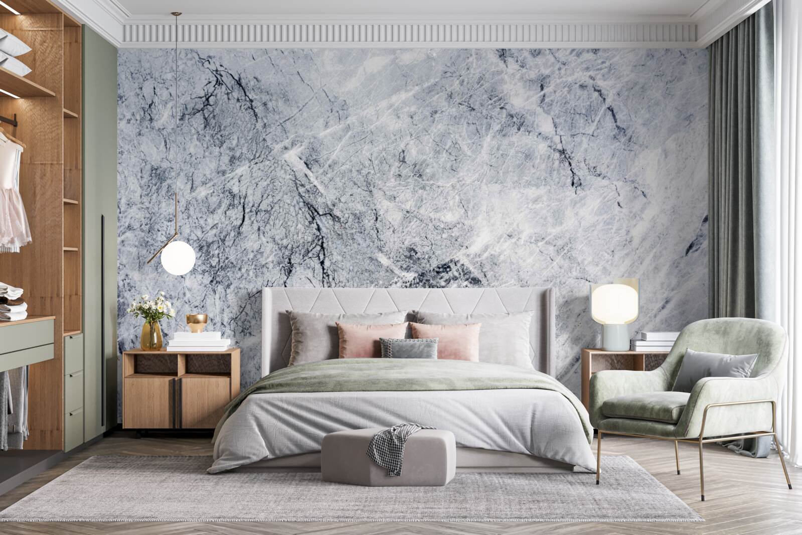 Fototapet marmură gri elegantă