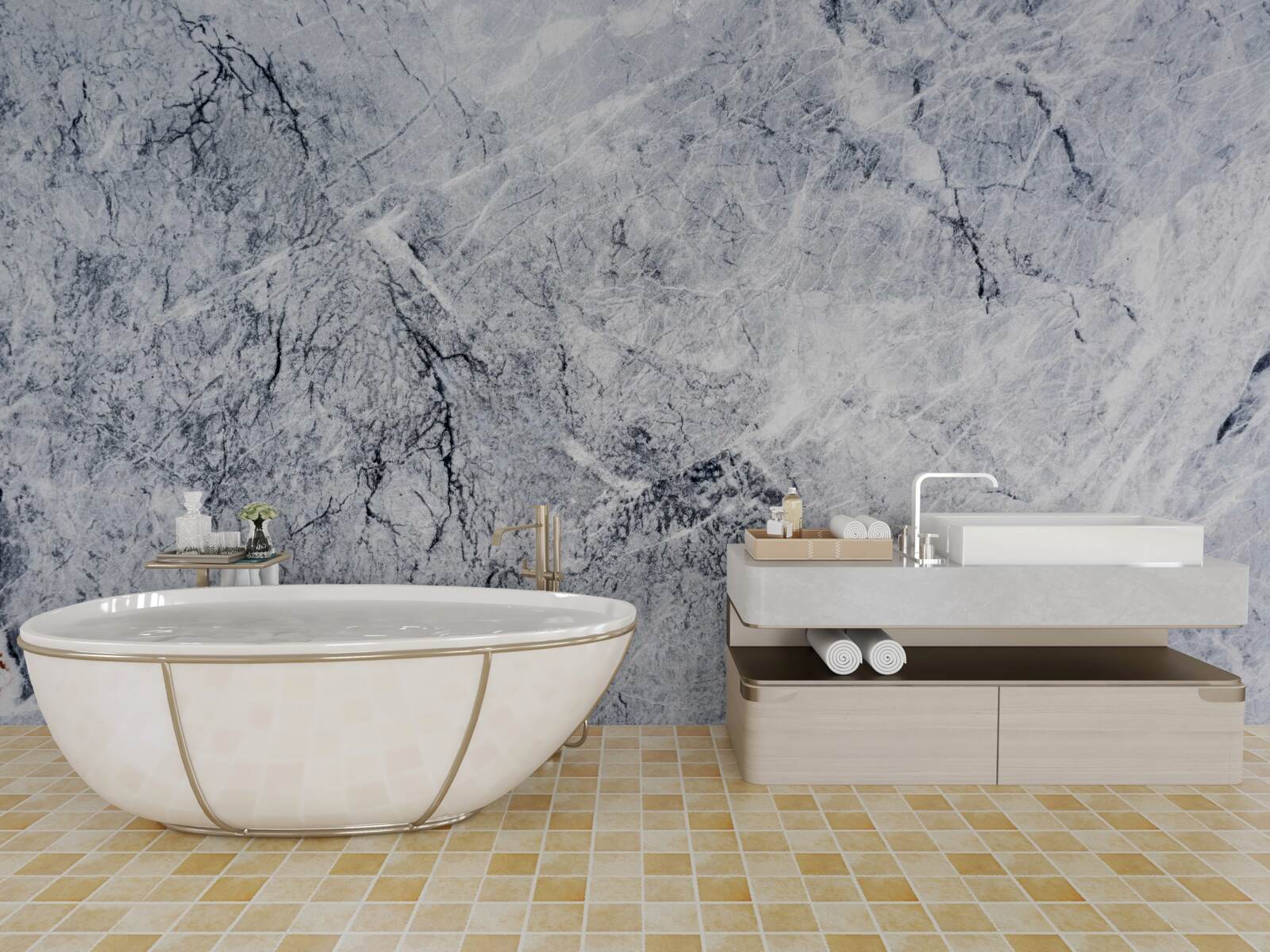 Fototapet marmură gri elegantă