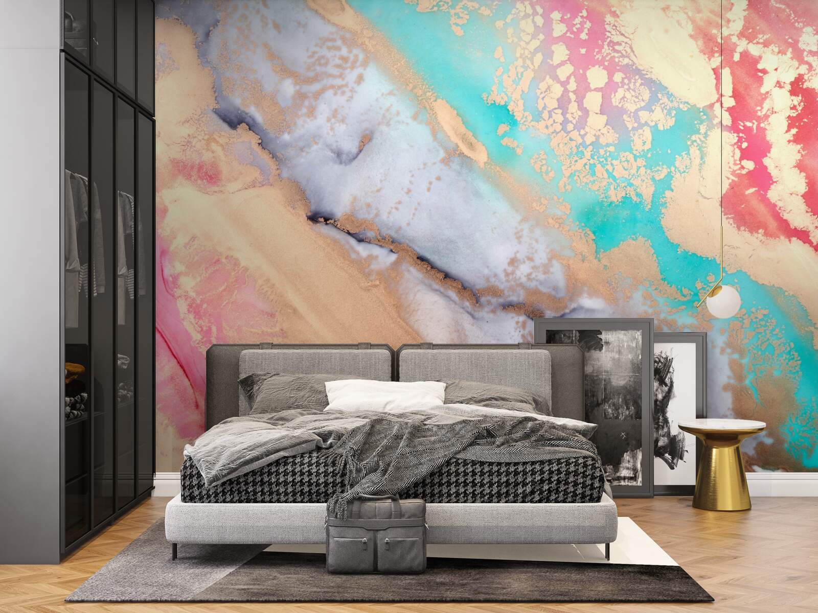 Fototapet cerneală de acuarelă ușoară