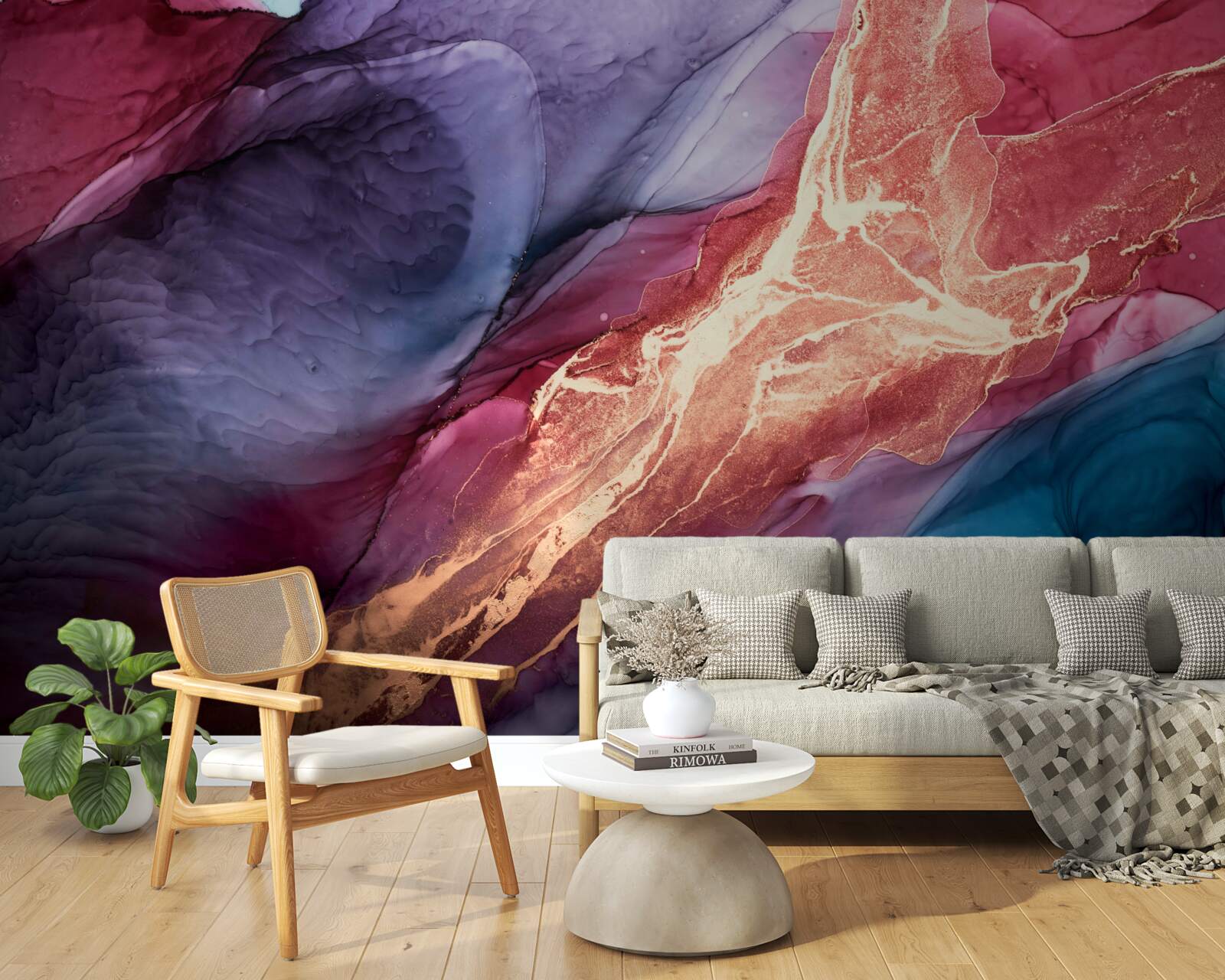 Fototapet fum deschis la culoare