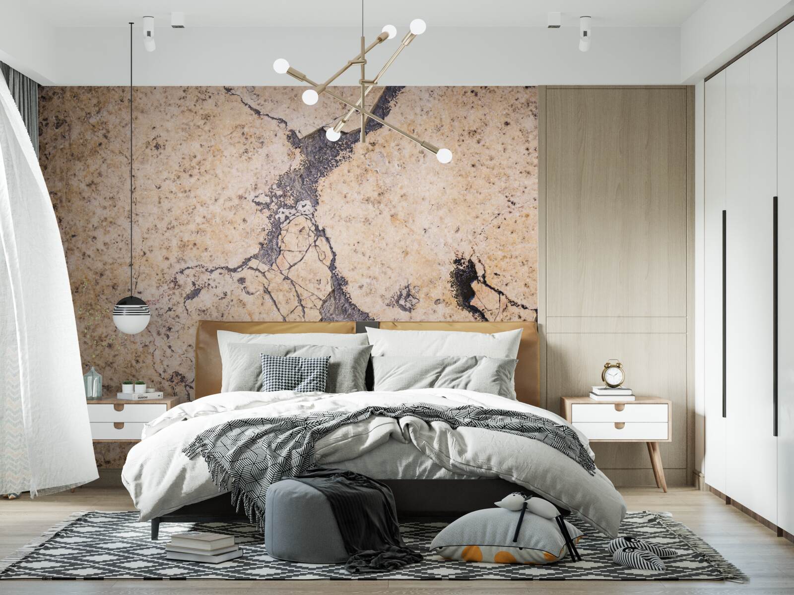 Fototapet abstracție vintage de nisip