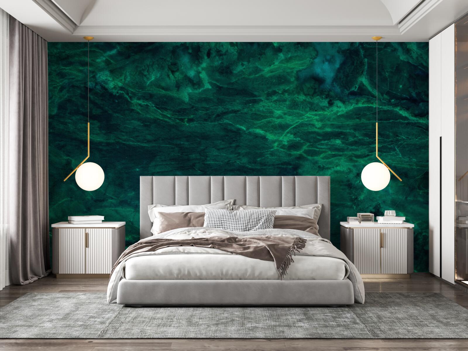 Fototapet marmură verde închis