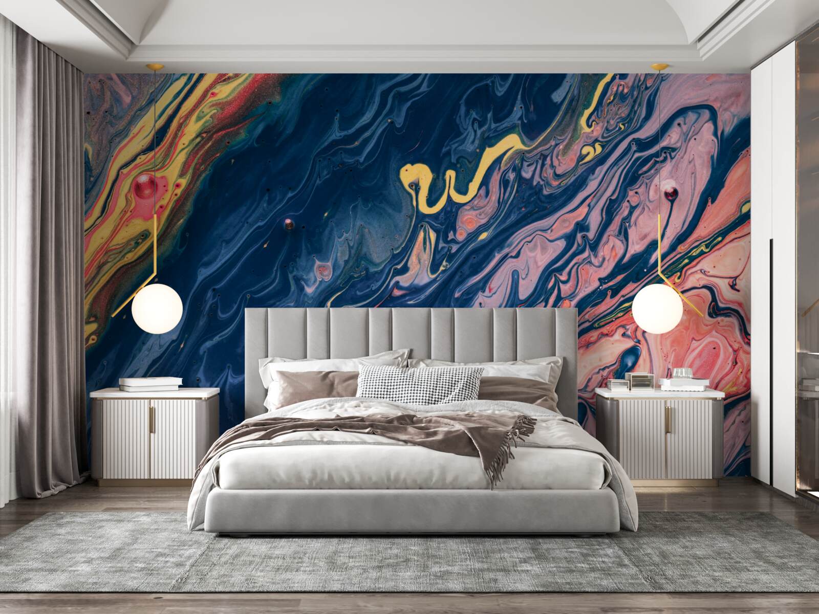 Fototapet pete grele de ulei