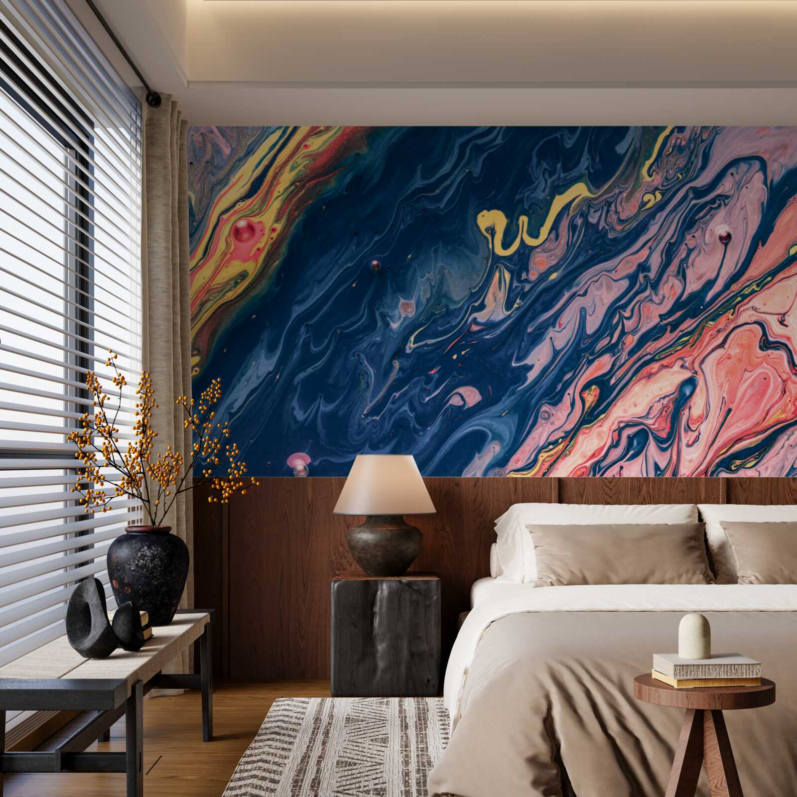 Fototapet pete grele de ulei