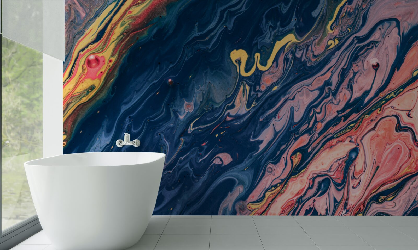 Fototapet pete grele de ulei