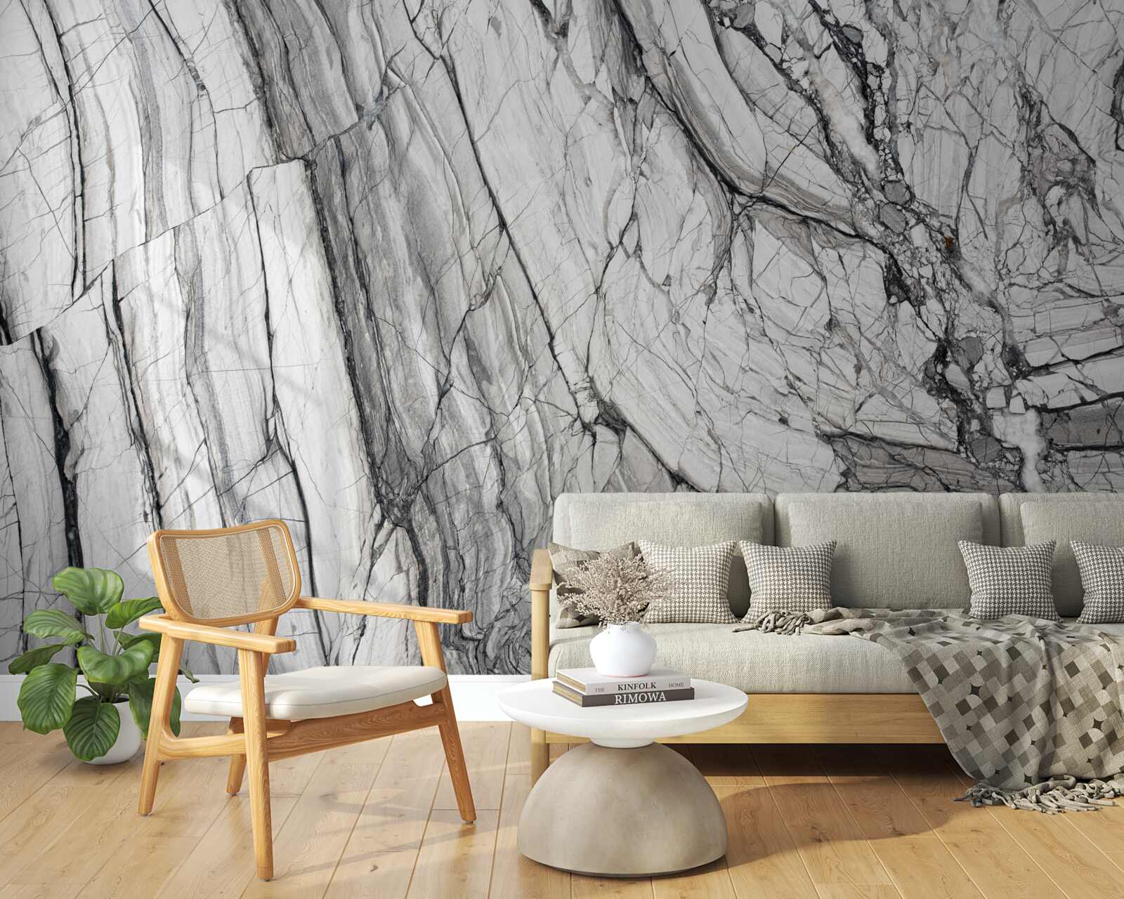 Fototapet furnir din marmură compozită