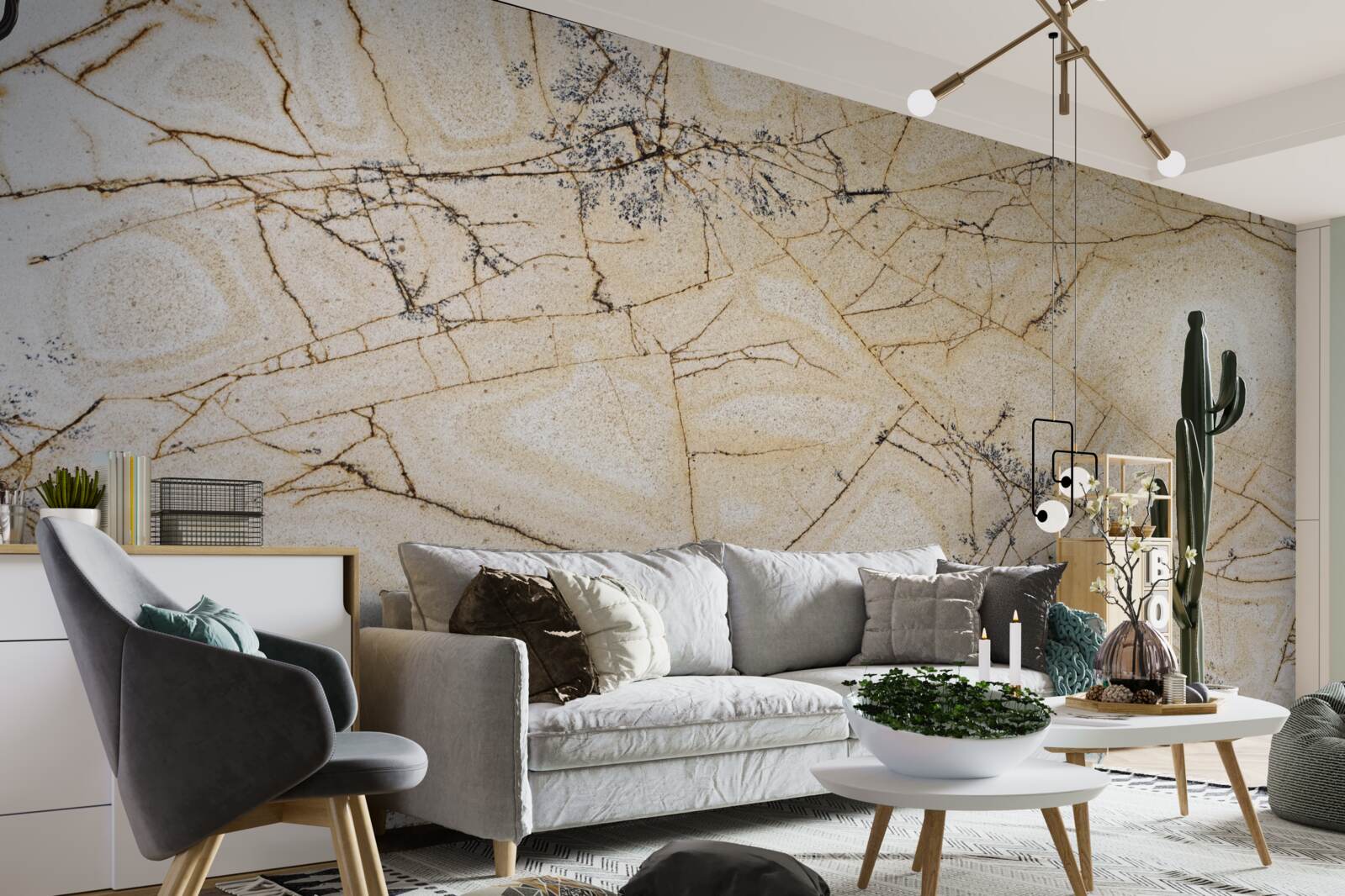 Fototapet frumusețea cuarțitului ușor