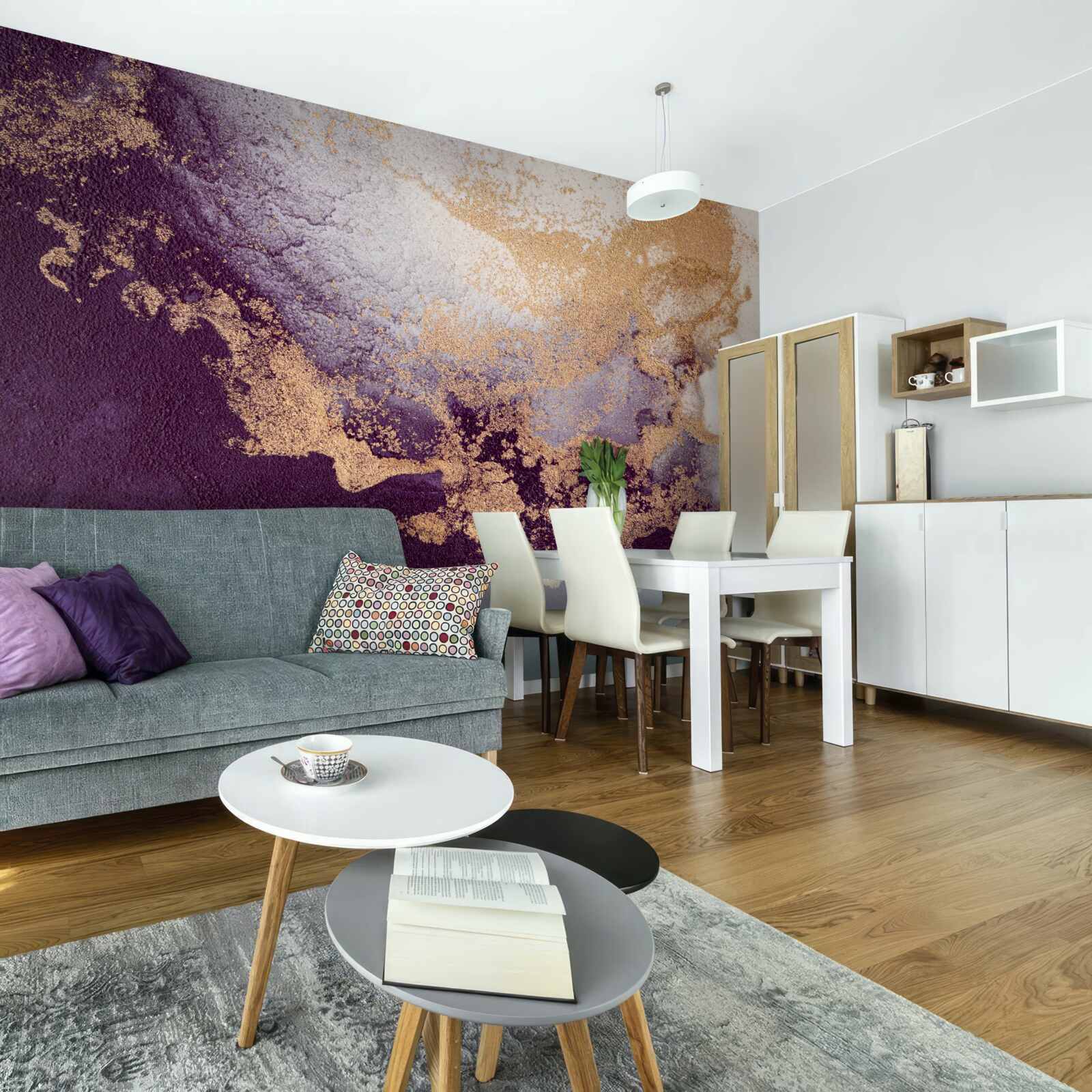 Fototapet aur și violet imagine