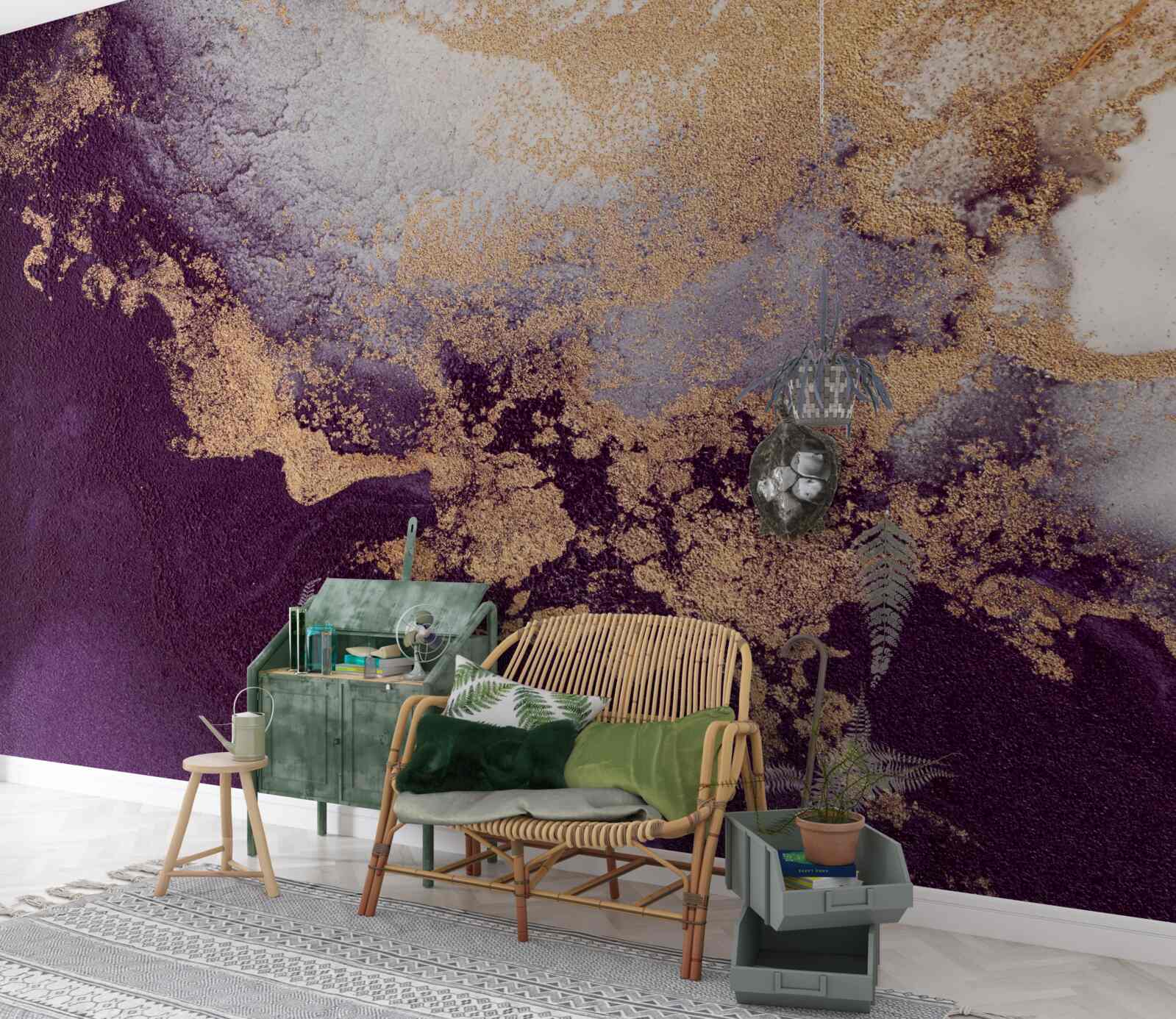 Fototapet aur și violet imagine