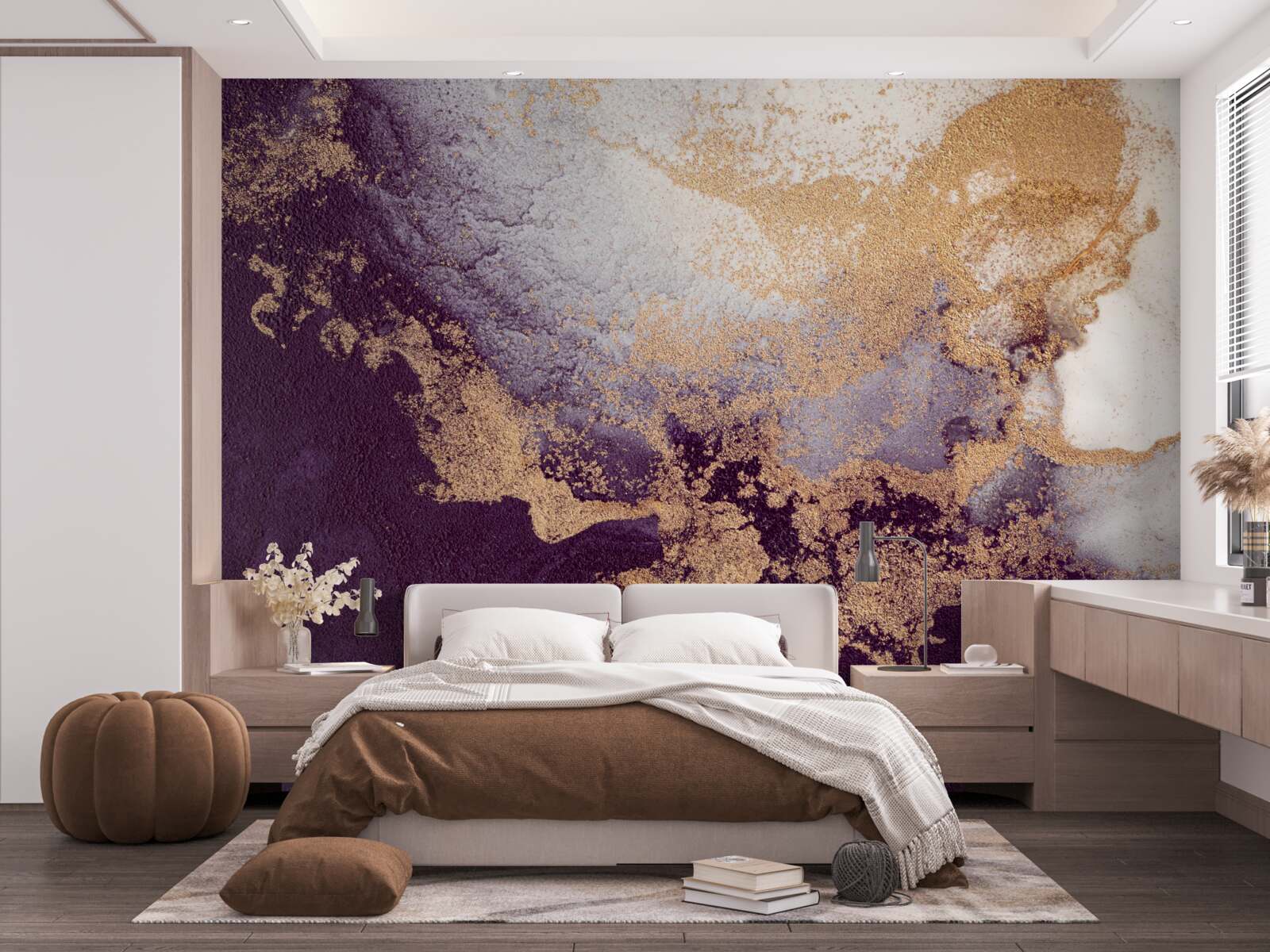 Fototapet aur și violet imagine