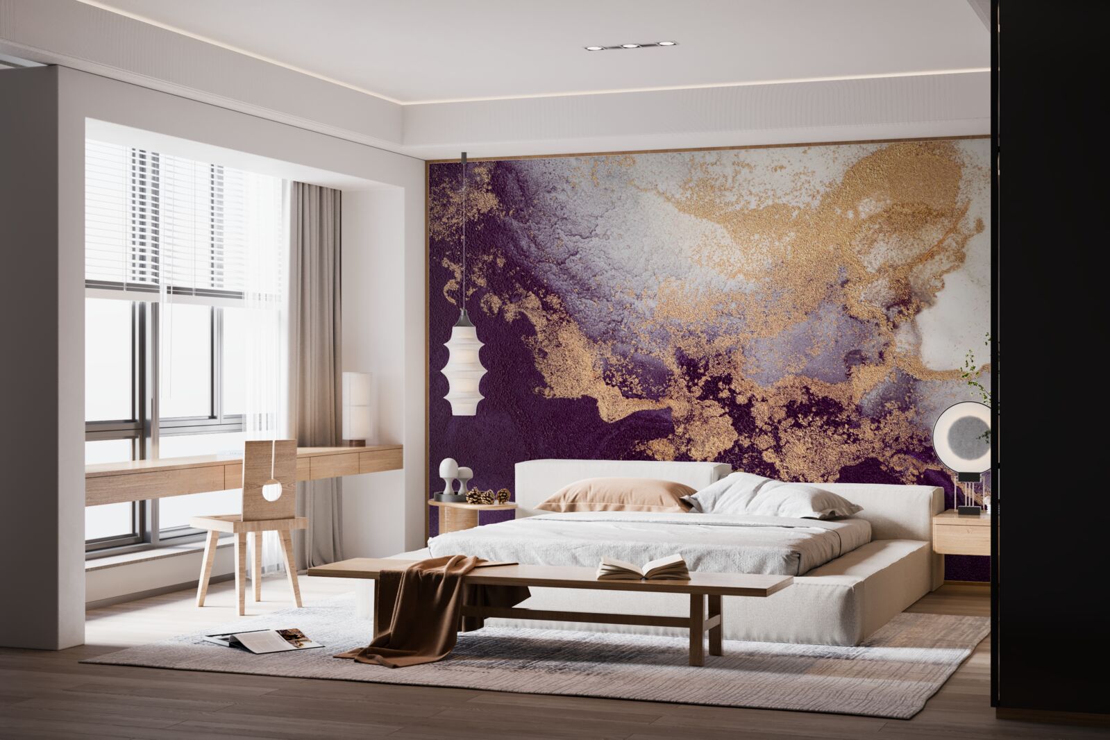 Fototapet aur și violet imagine