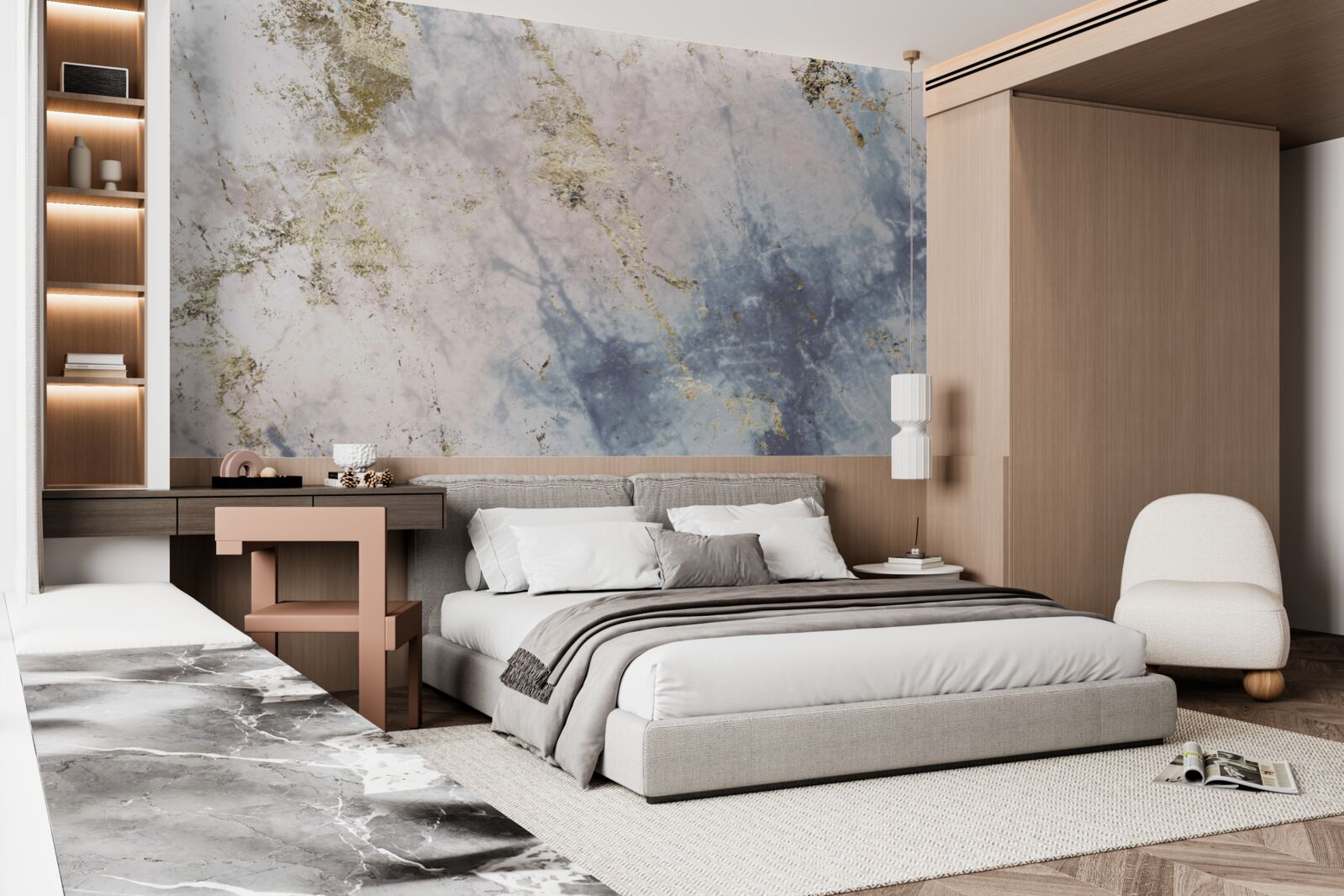 Fototapet piatră de marmură flexibilă