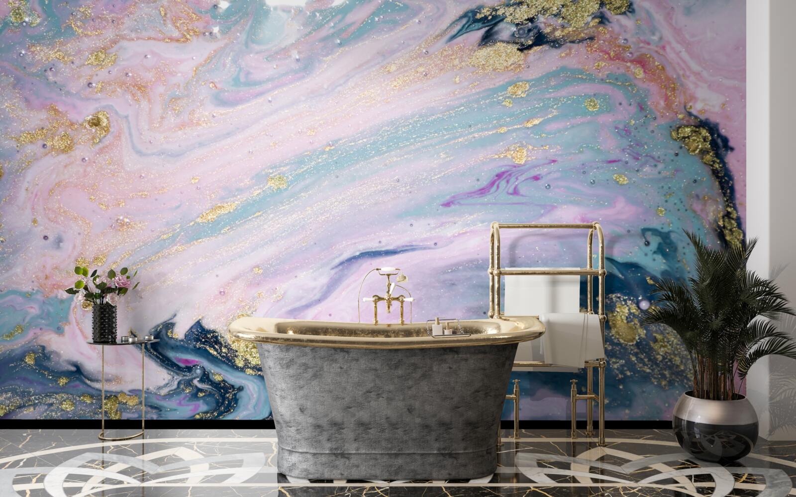 Fototapet diferite culori de marmură rafinată