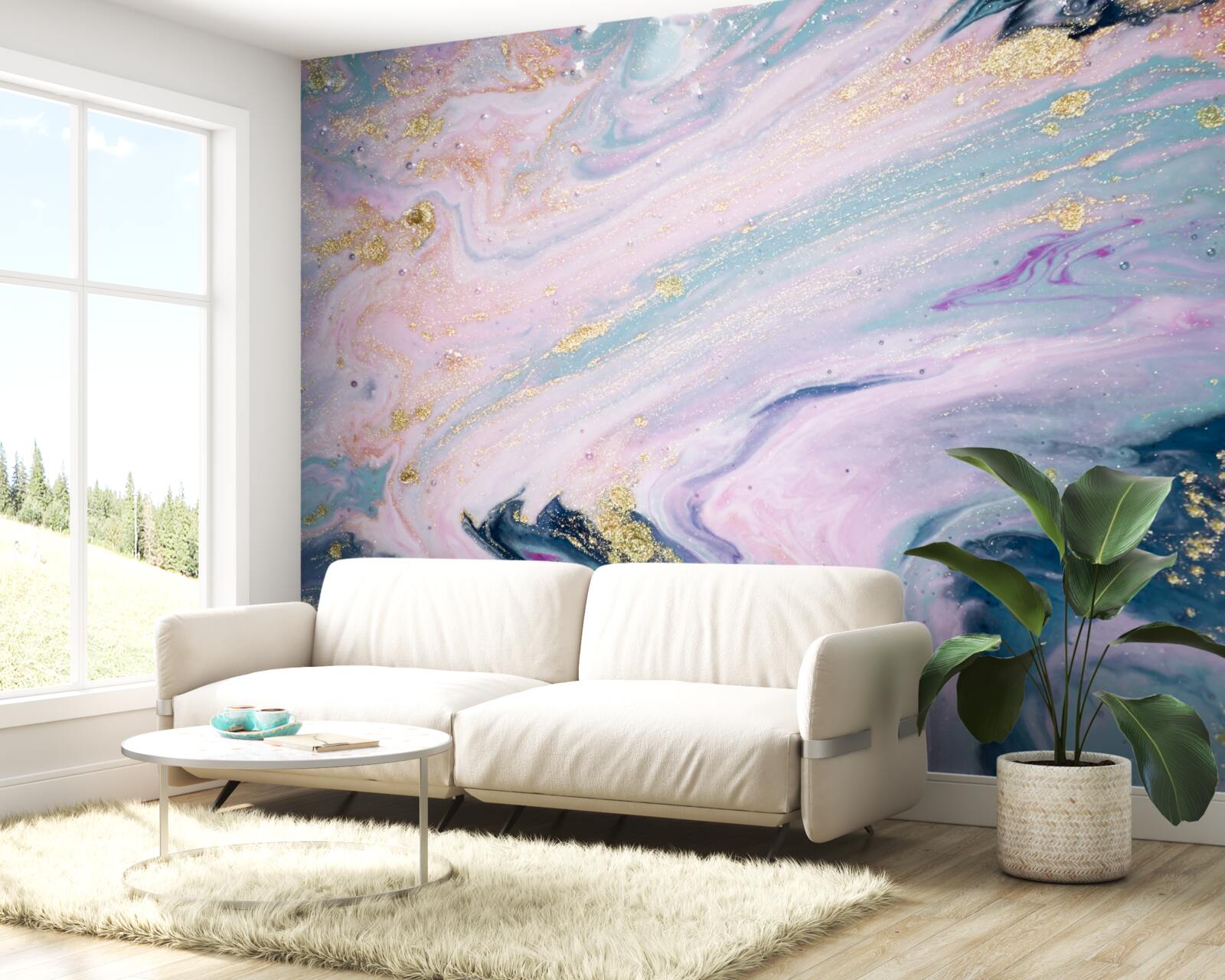 Fototapet diferite culori de marmură rafinată