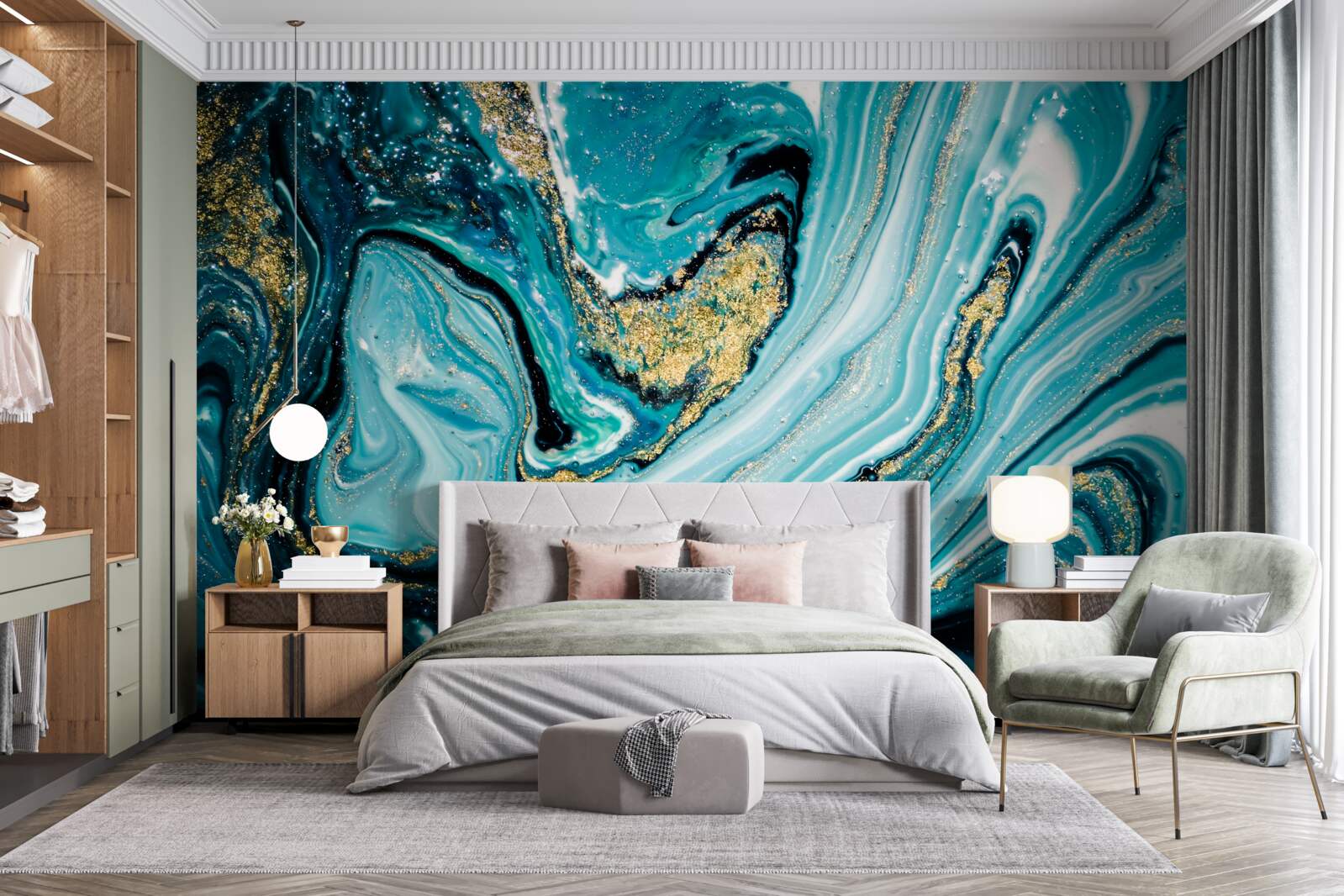 Fototapet întinderea luxuriantă a adâncurilor mării