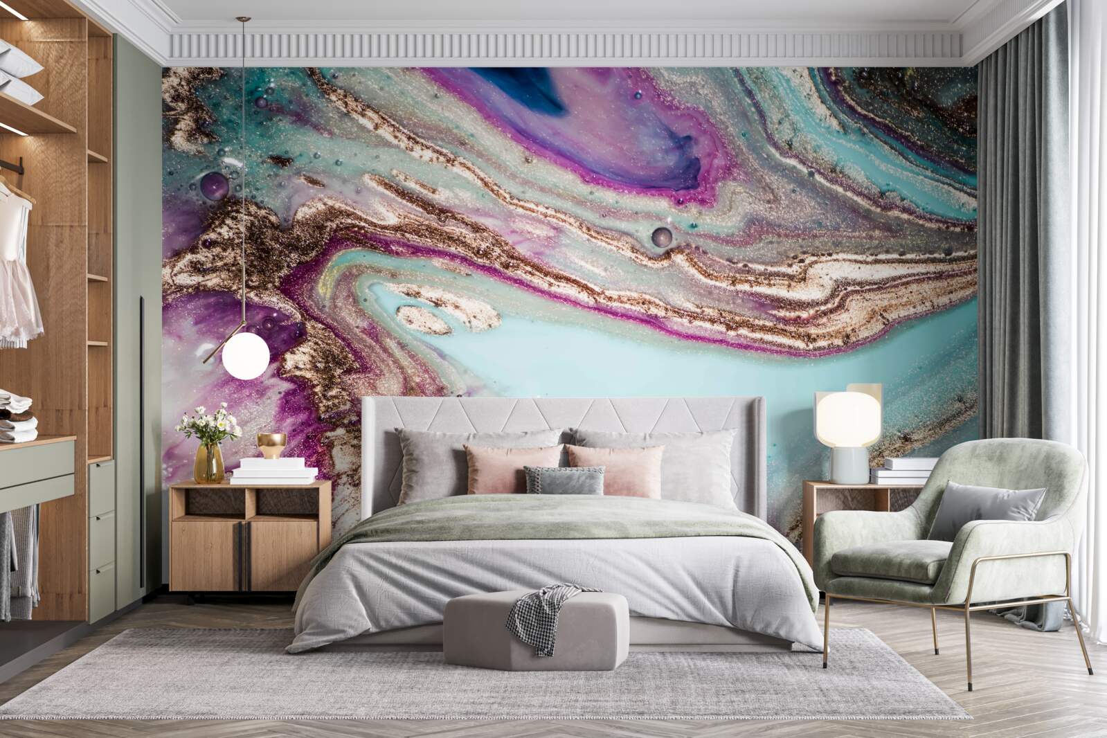 Fototapet lichide clare, esențiale