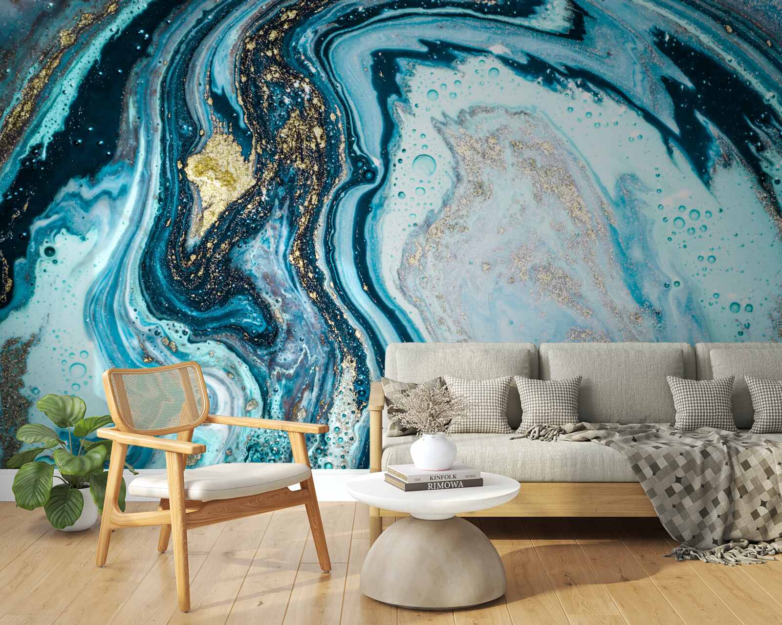 Fototapet imitație de piatră turcoaz