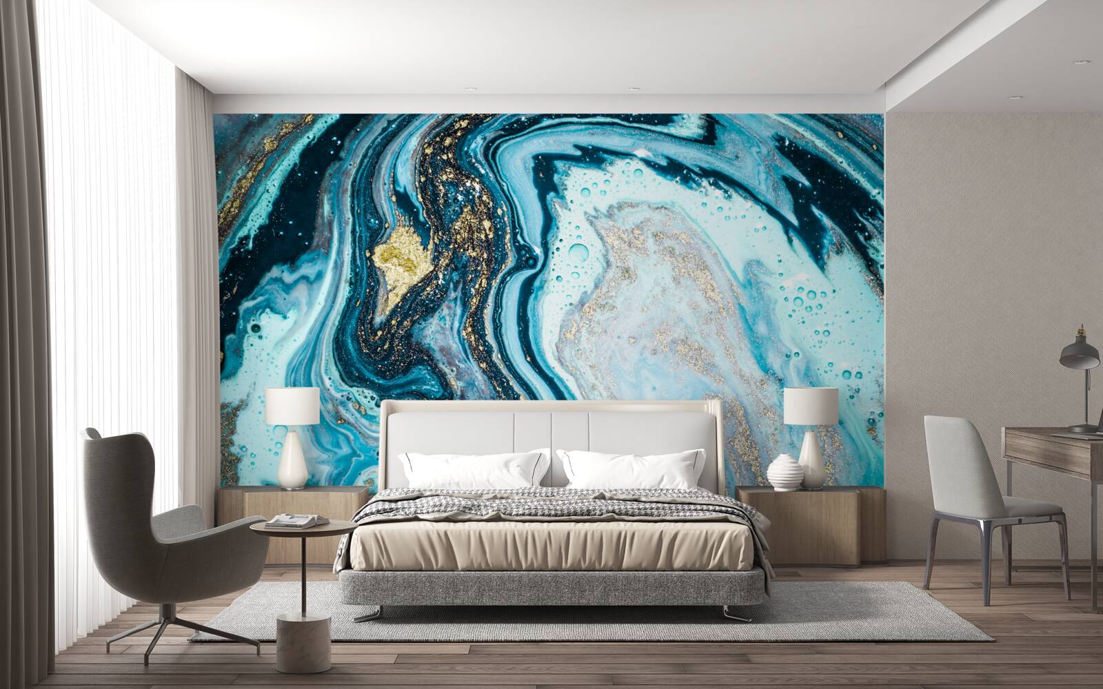 Fototapet imitație de piatră turcoaz