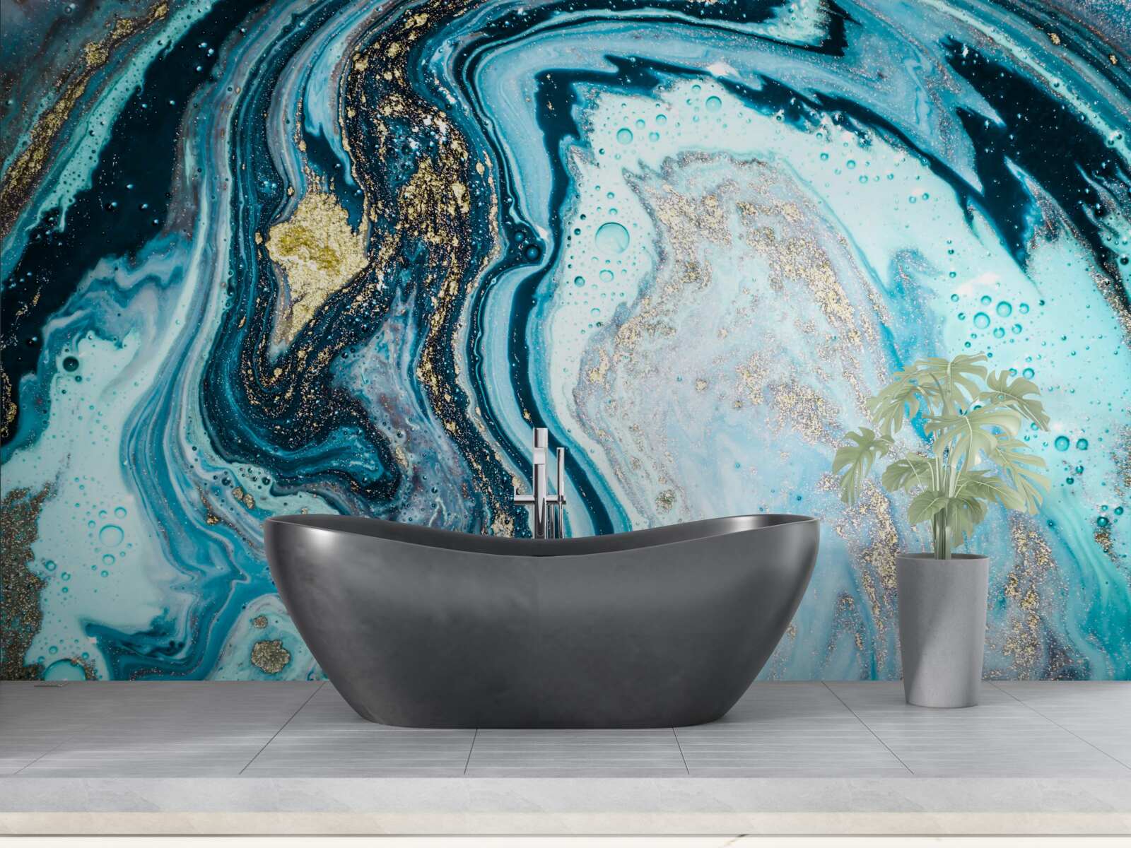 Fototapet imitație de piatră turcoaz