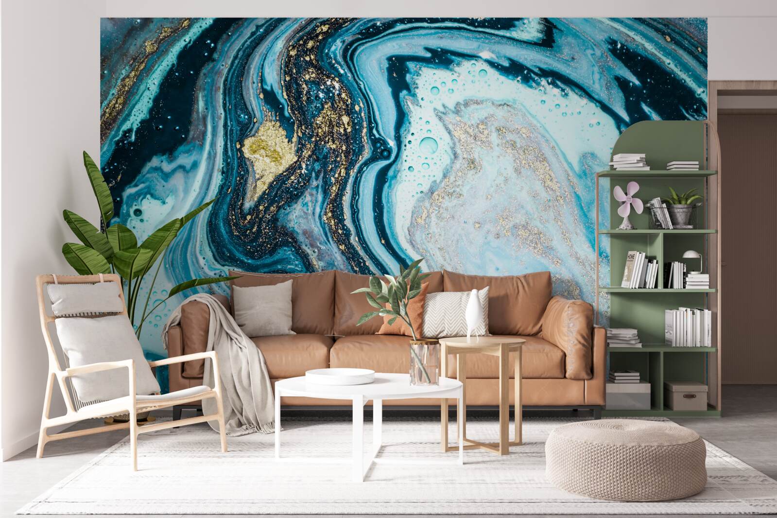 Fototapet imitație de piatră turcoaz