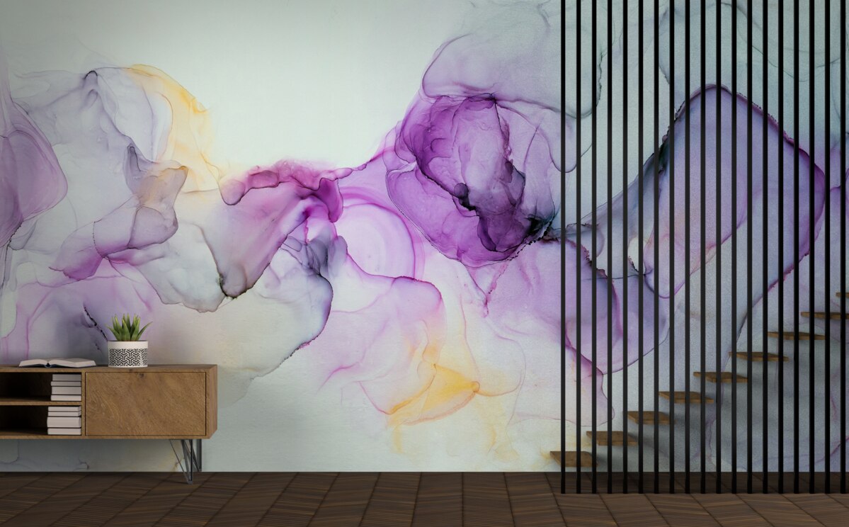 Fototapet pete de vopsea acuarelă