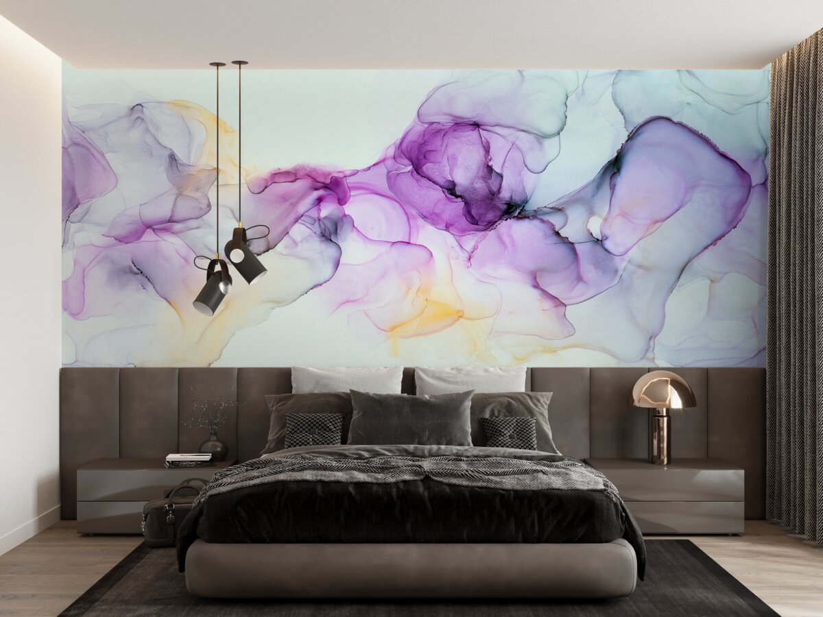 Fototapet pete de vopsea acuarelă