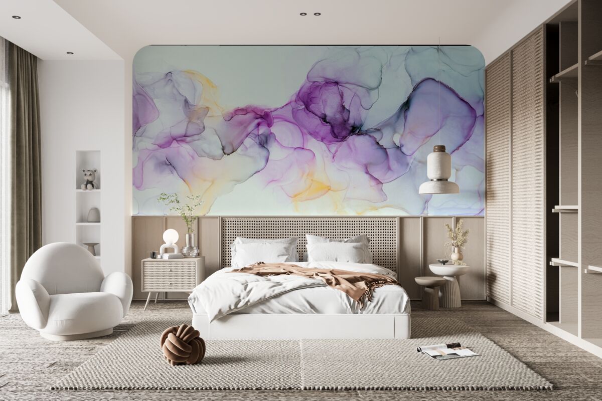 Fototapet pete de vopsea acuarelă