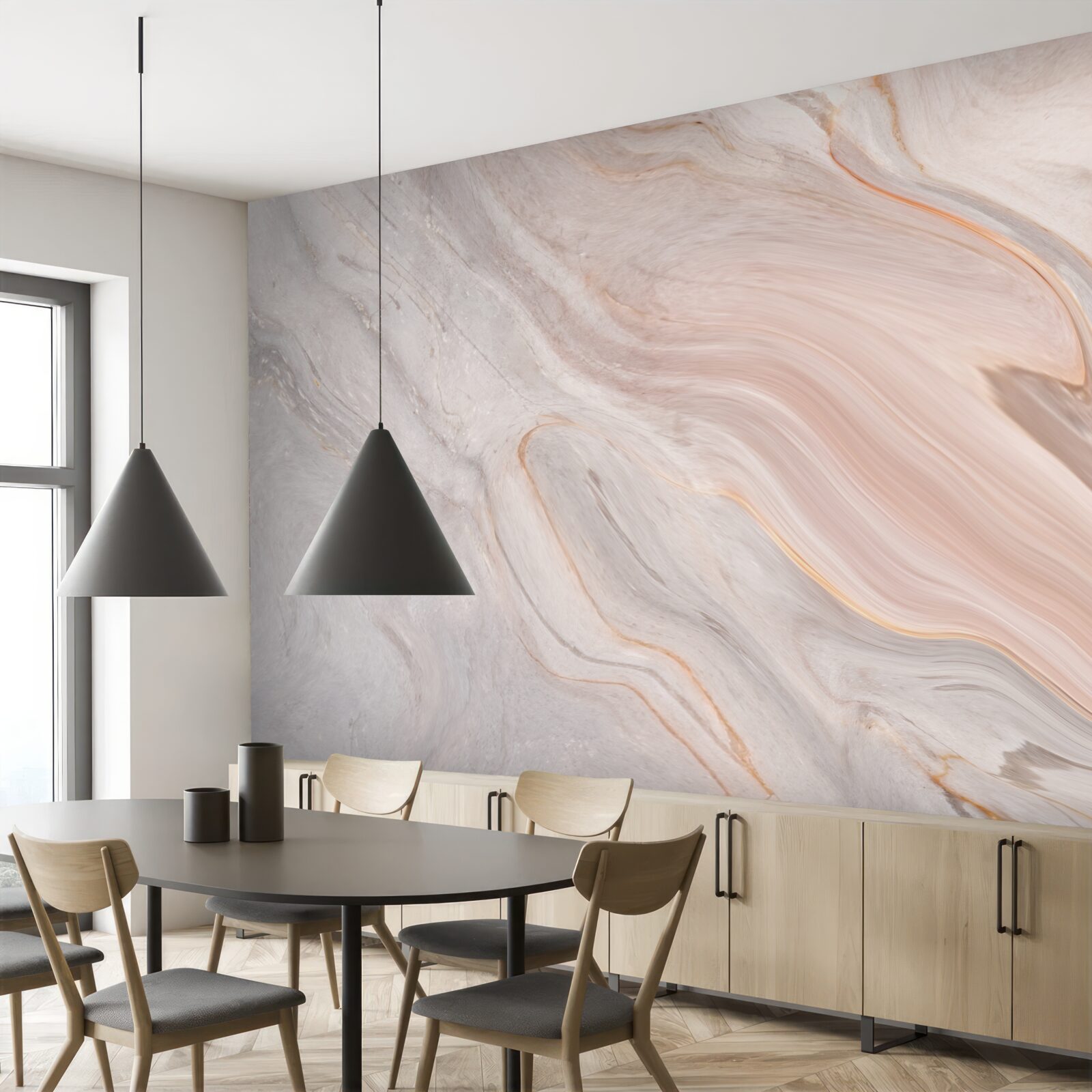 Fototapet marmură moale în nuanțe de pudră