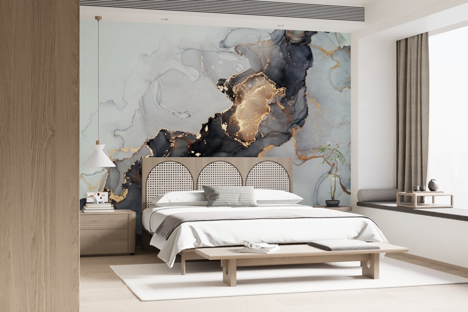 Fototapet fundal elegant gri și negru cu un aspect luxos