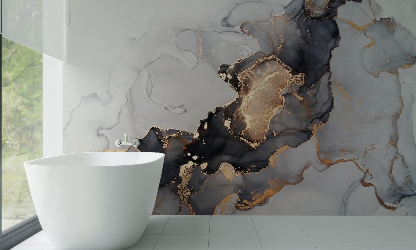 Fototapet fundal elegant gri și negru cu un aspect luxos