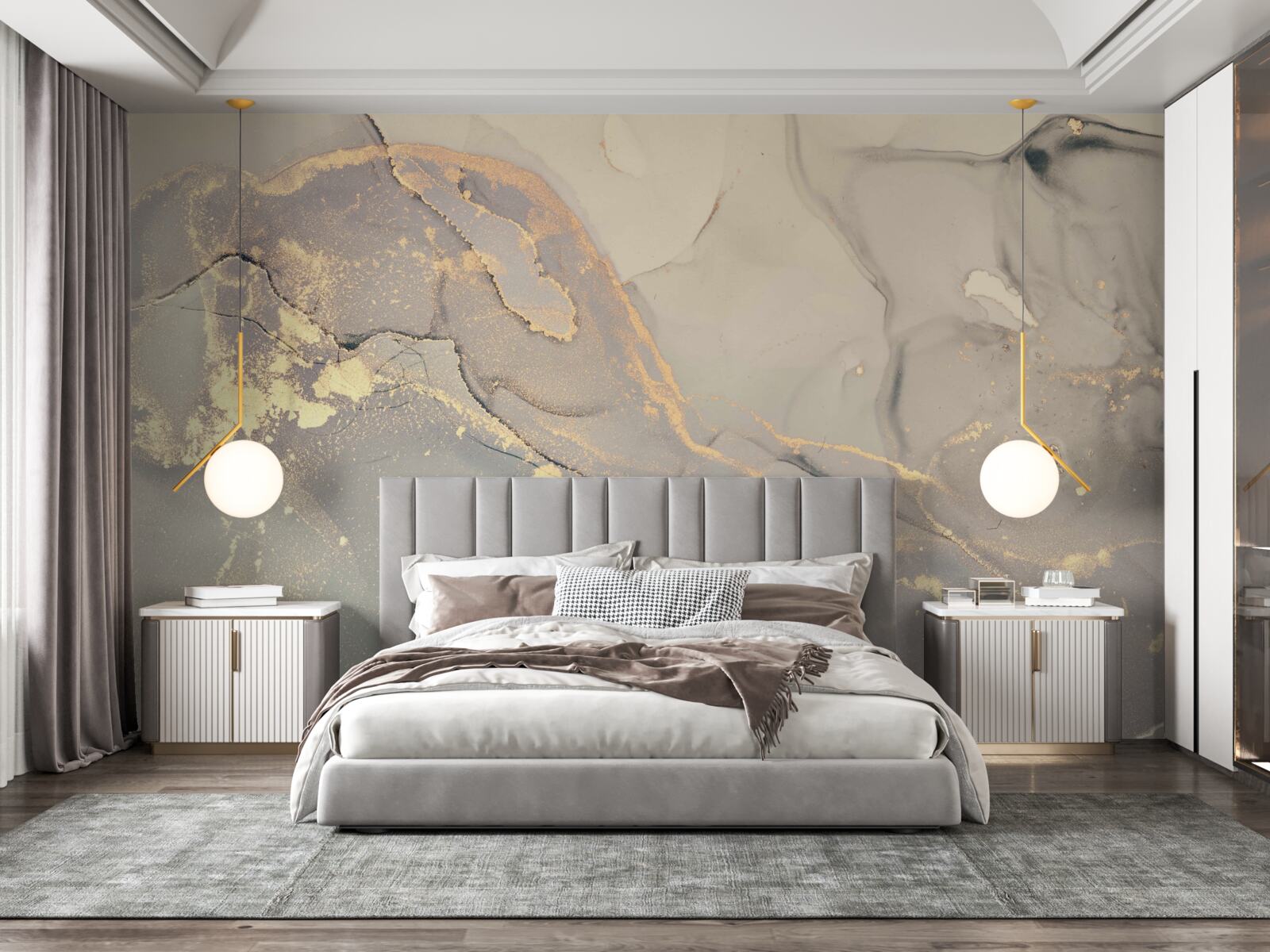 Fototapet fluid artistic pe bază de cerneală