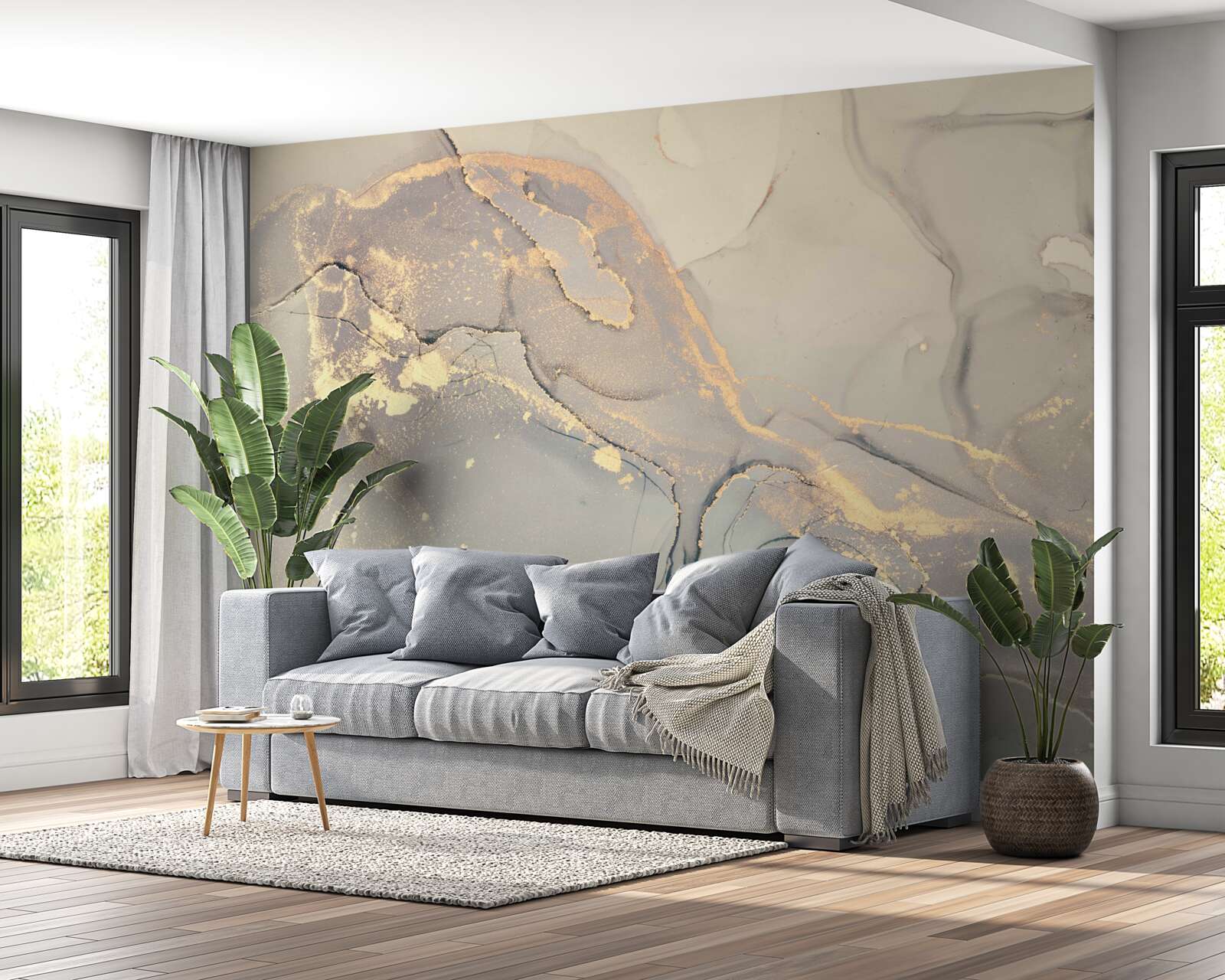 Fototapet fluid artistic pe bază de cerneală