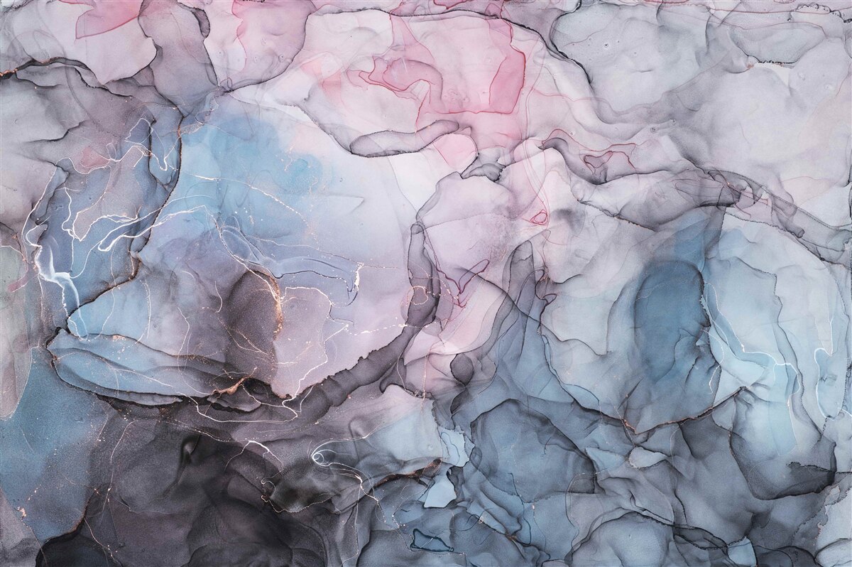 Fototapet marmură abstractă în nuanțe de roz și albastru