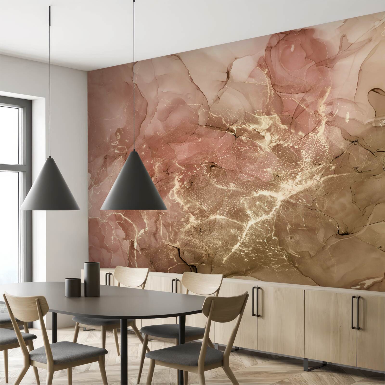 Fototapet lichid roz piersică