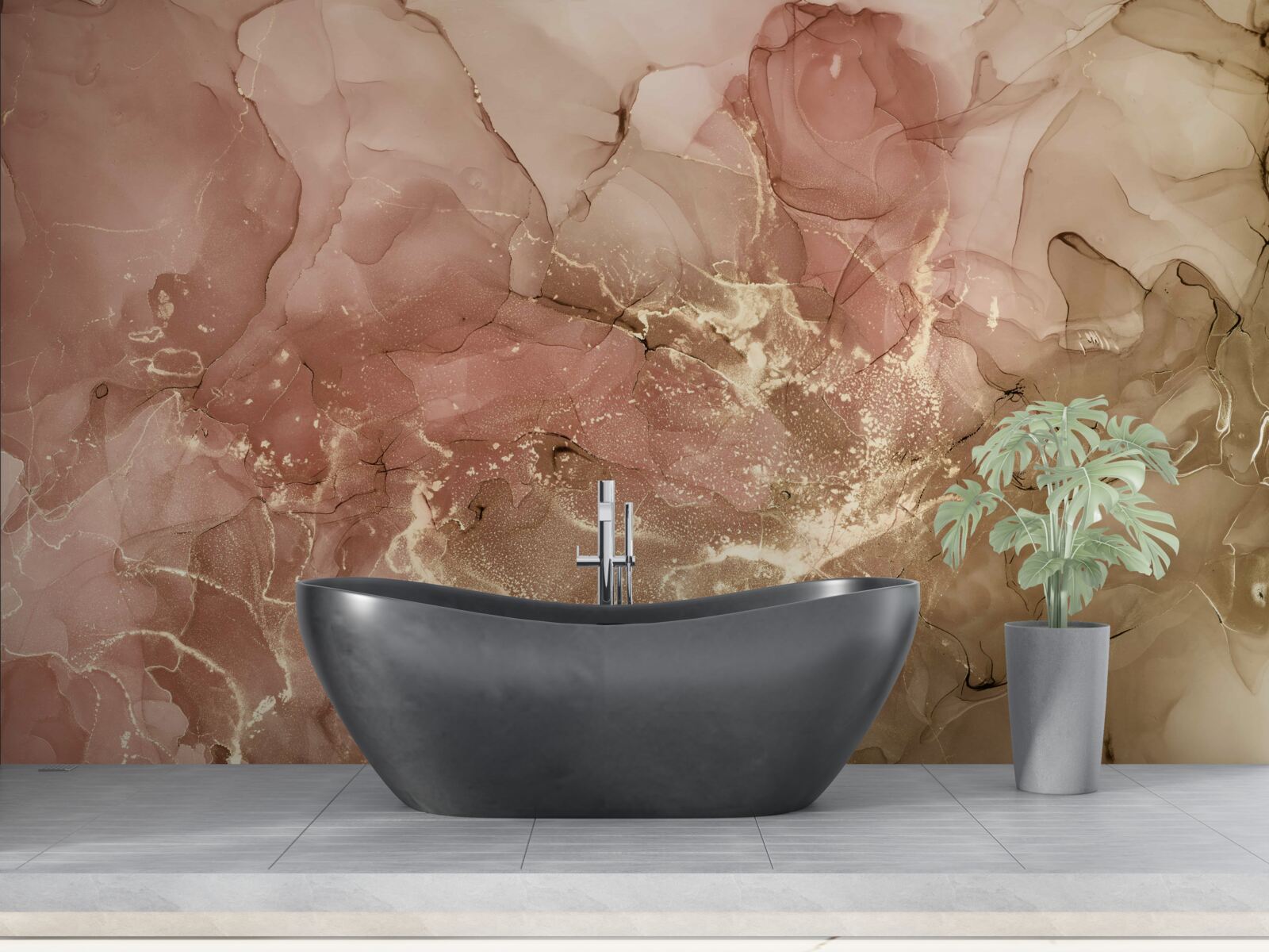 Fototapet lichid roz piersică