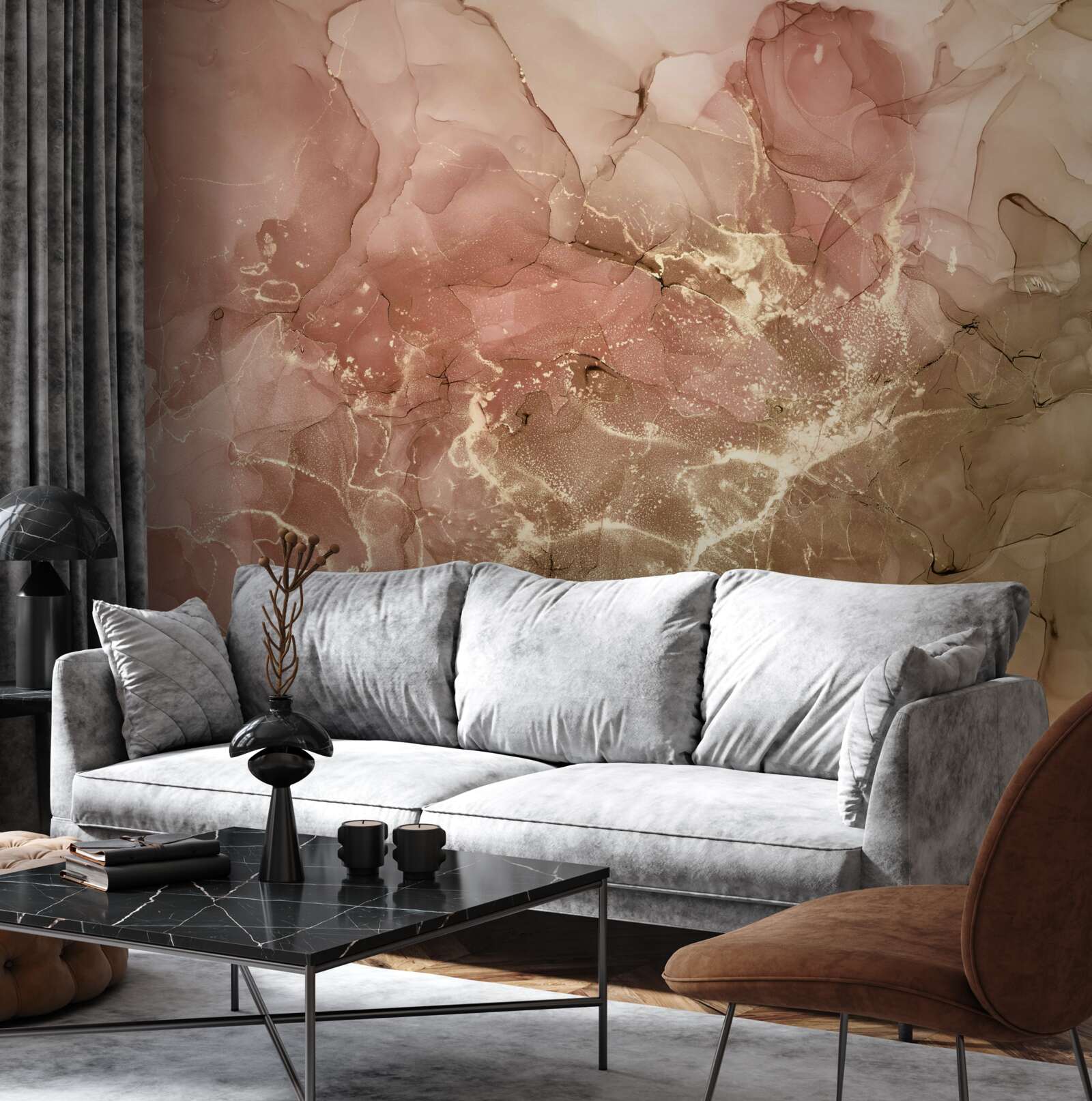 Fototapet lichid roz piersică