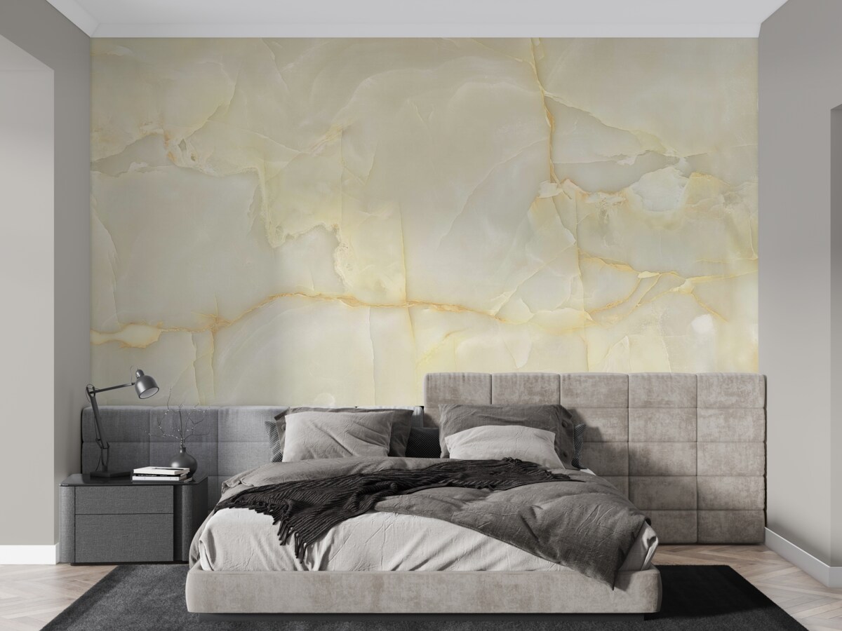 Fototapet plăci de porțelan onix bej