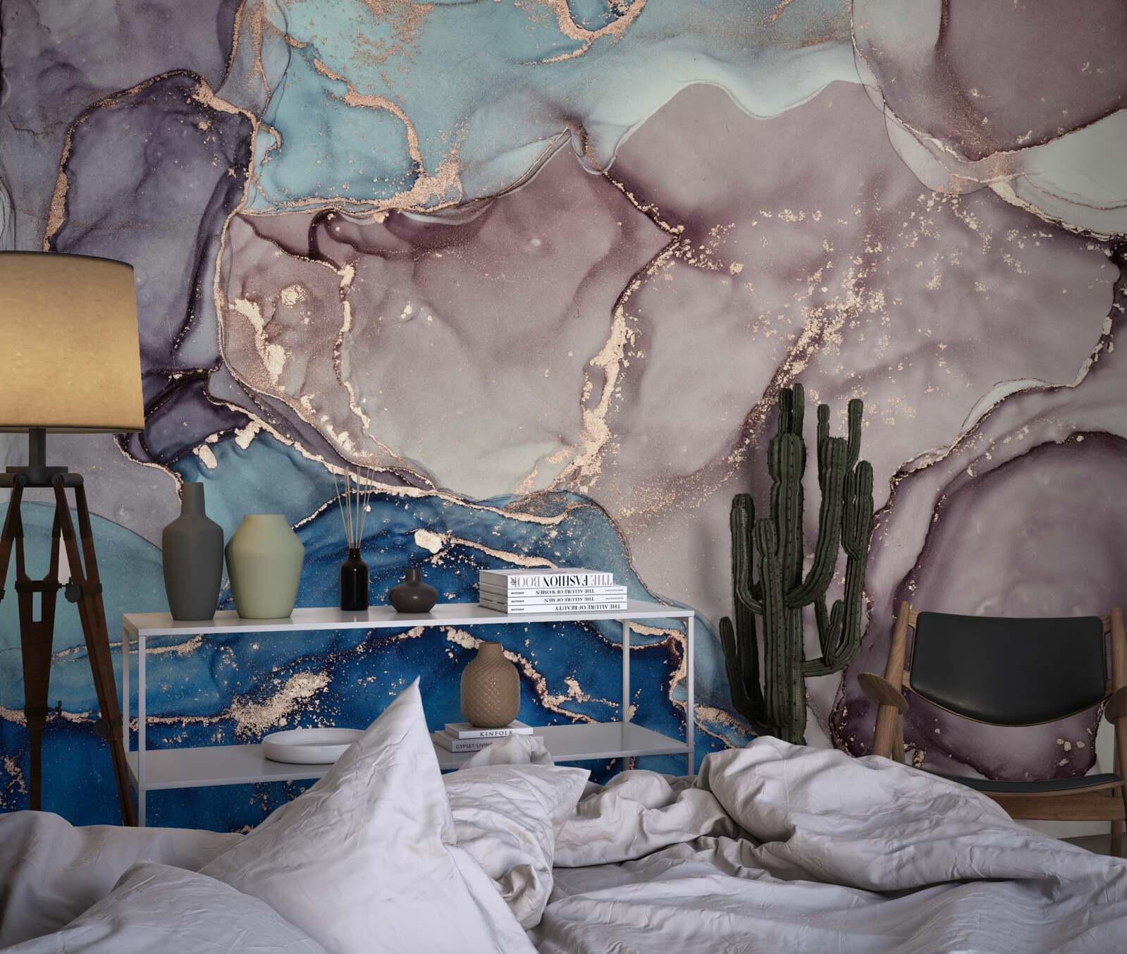 Fototapet fundal marmură acuarelă