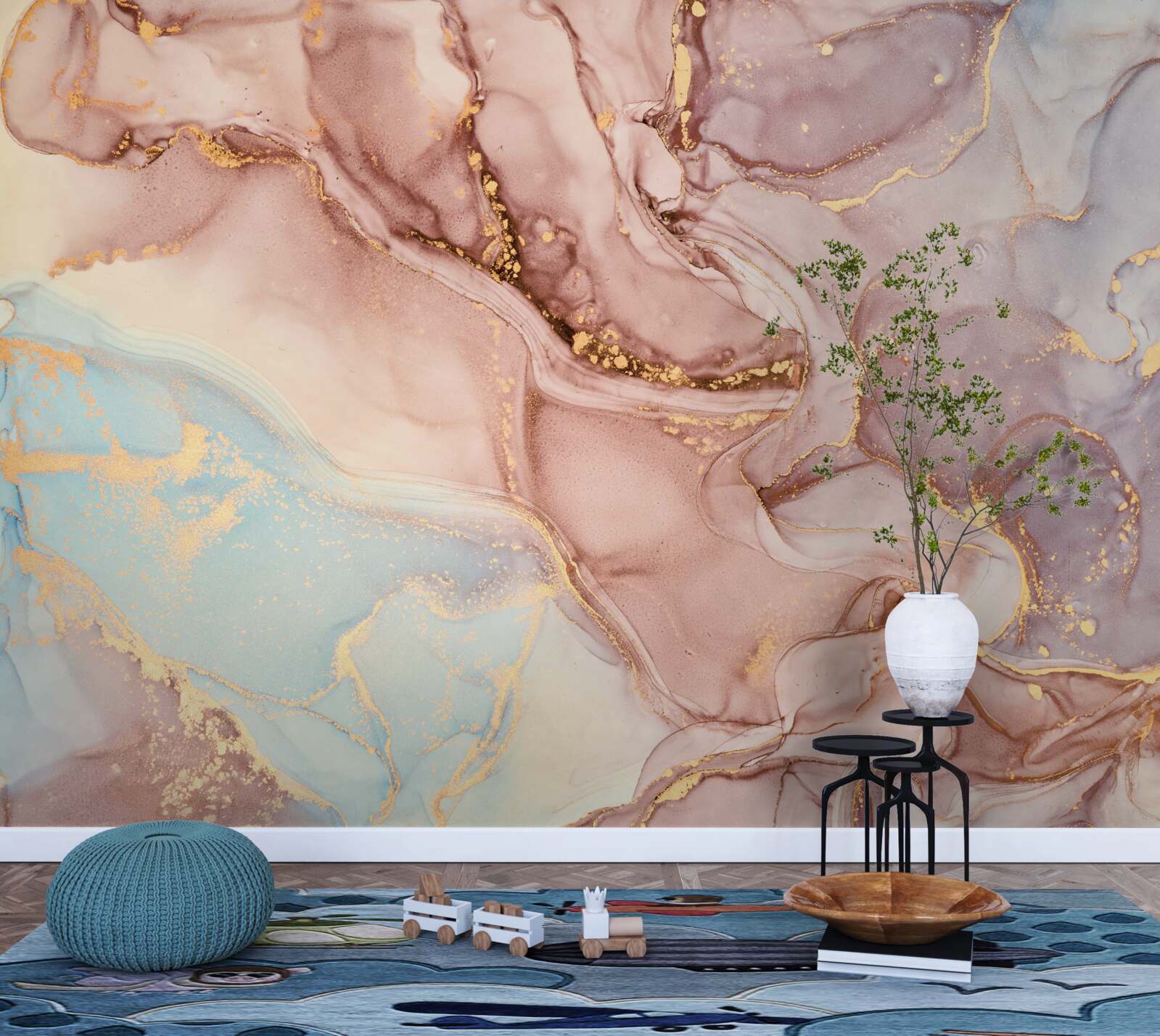 Fototapet lichid roz pudrat