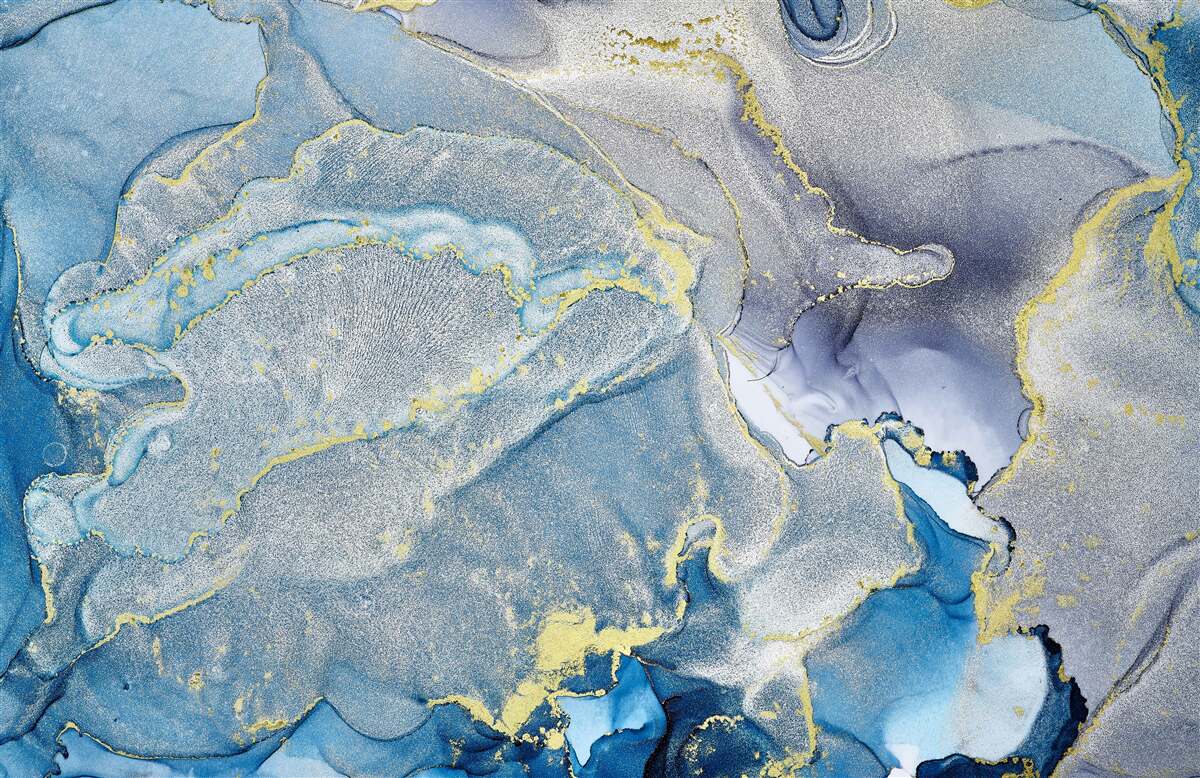 Fototapet ocean albastru în abstracție