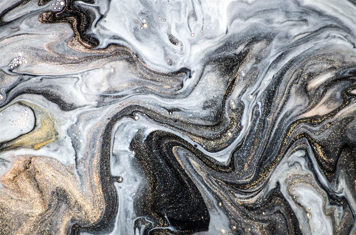 Fototapet marmură neagră cu nervuri aurii