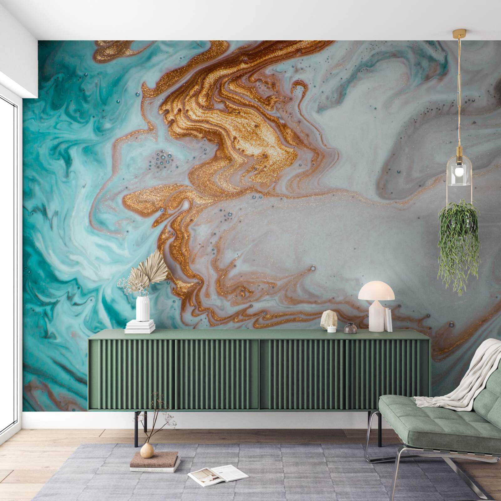 Fototapet marmură cu abstracție luminoasă