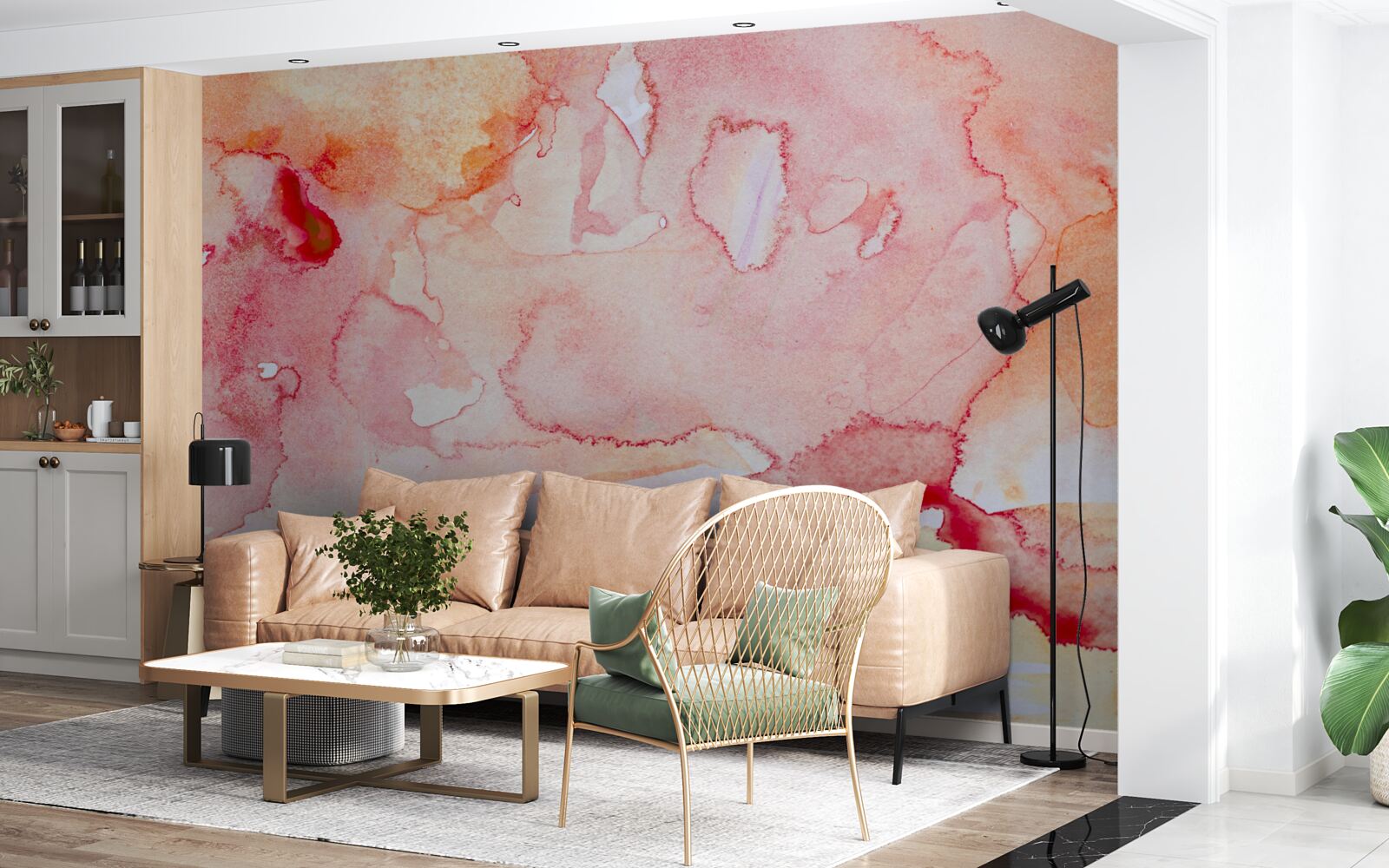 Fototapet fundal pat acuarelă