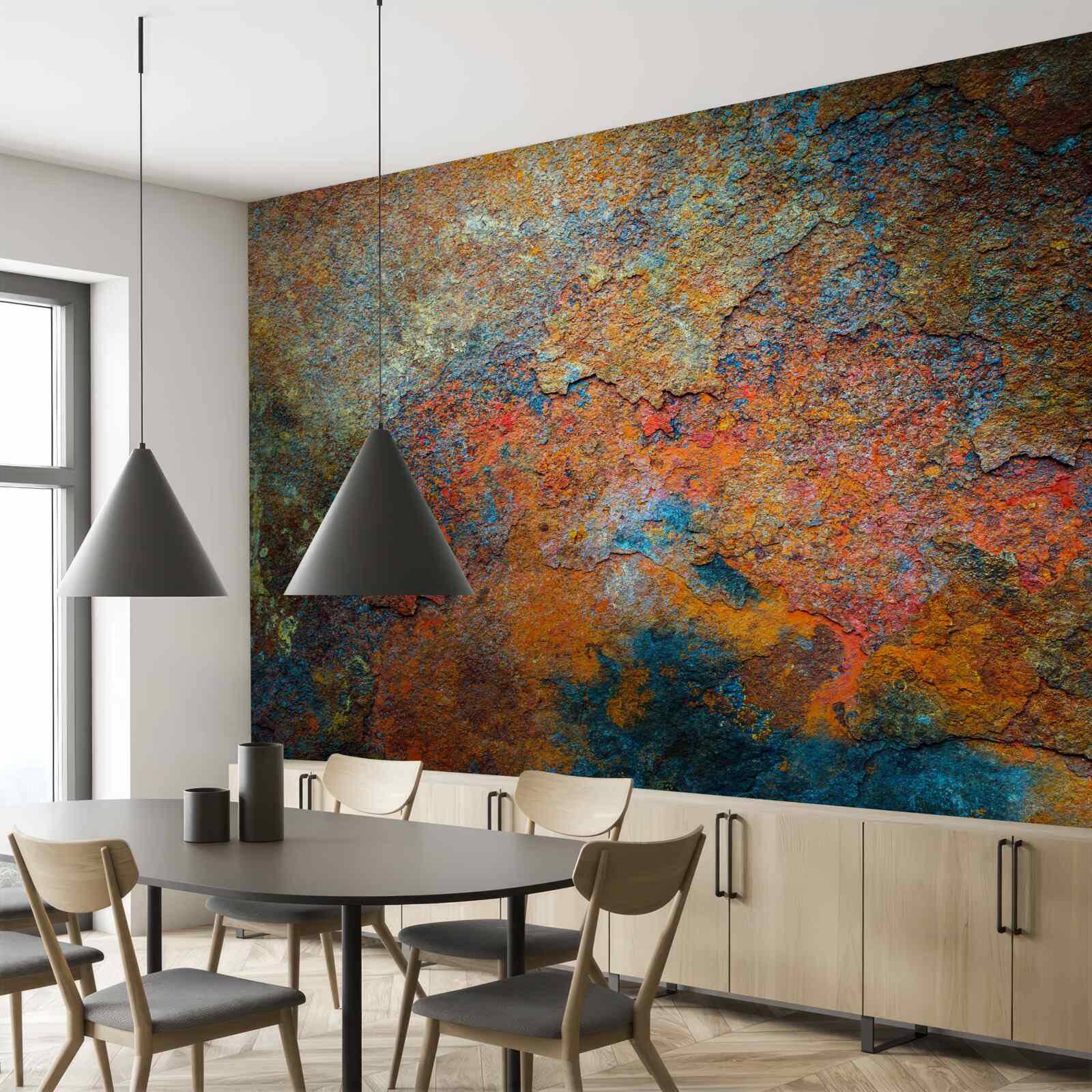 Fototapet culoarea și structura ruginei