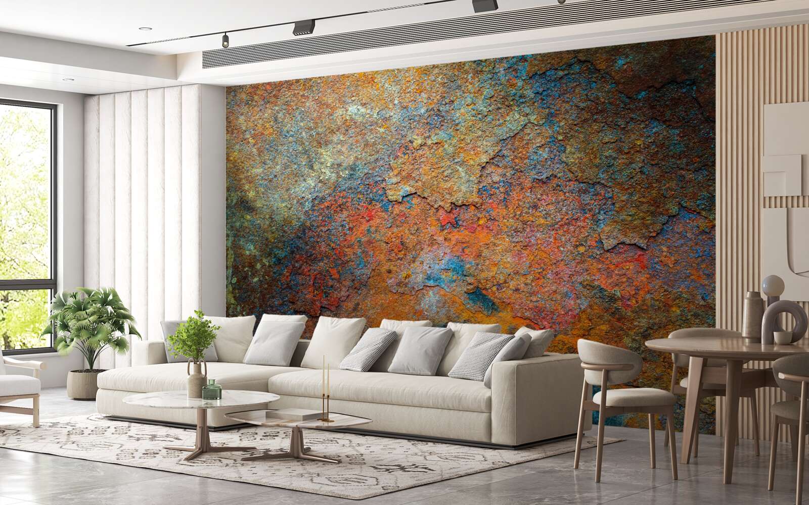 Fototapet culoarea și structura ruginei