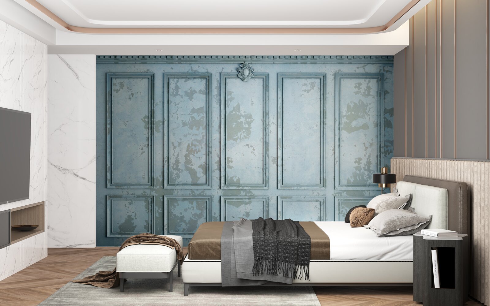 Fototapet cadrele includ un perete vechi