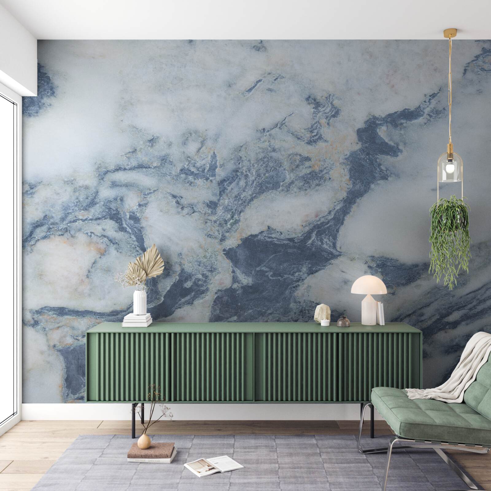 Fototapet fundal albastru marmură