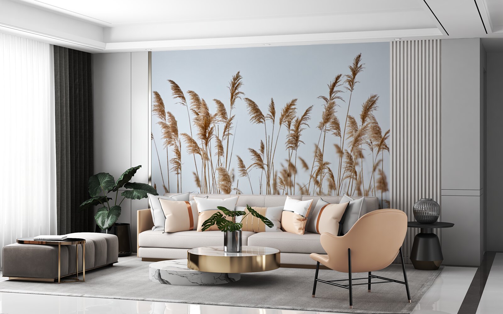 Fototapet spice de grâu întinse spre cer